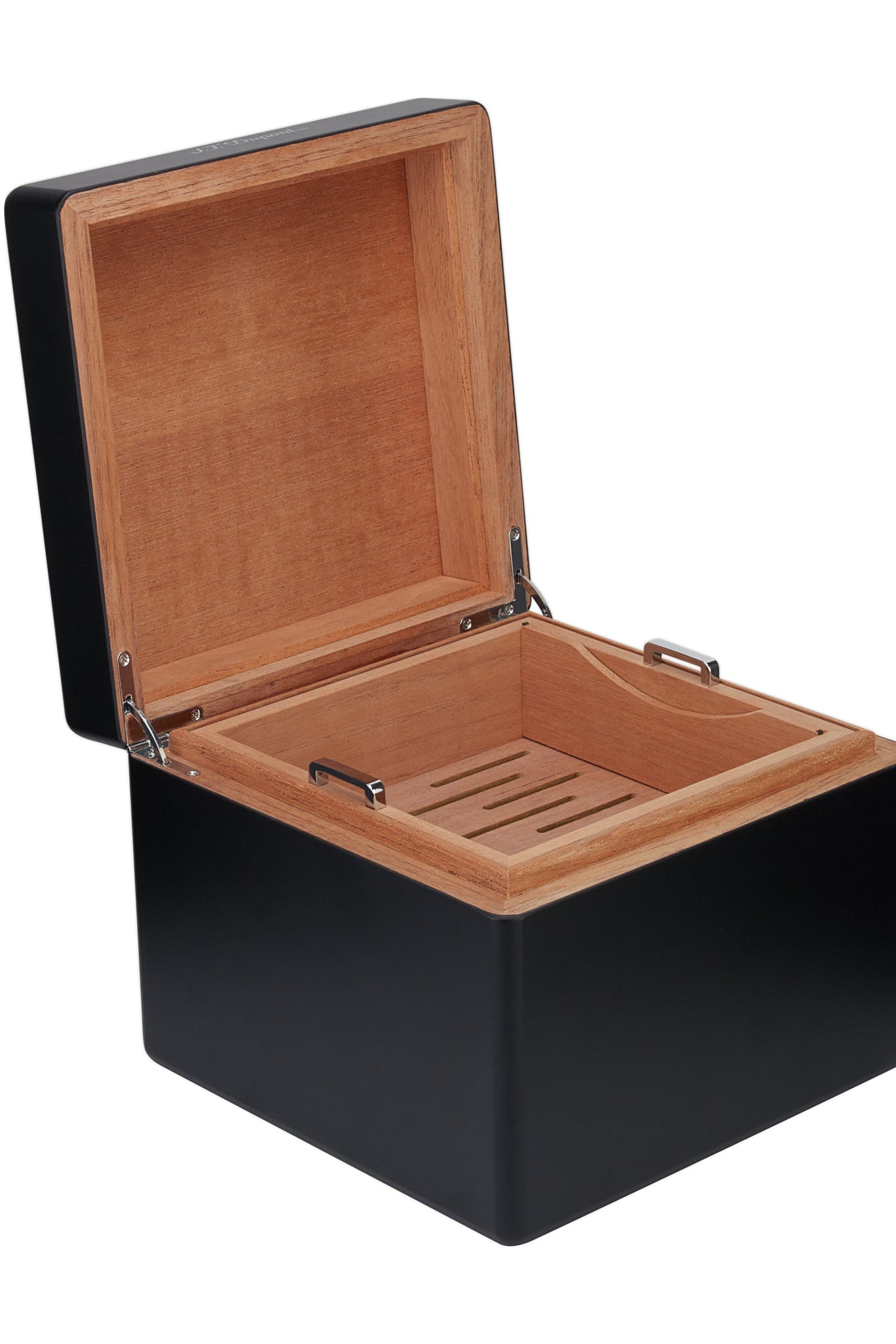 ST Dupont Humidor 001316 - Black Cigar Humidor for 60 Cigars | CSC Cigars