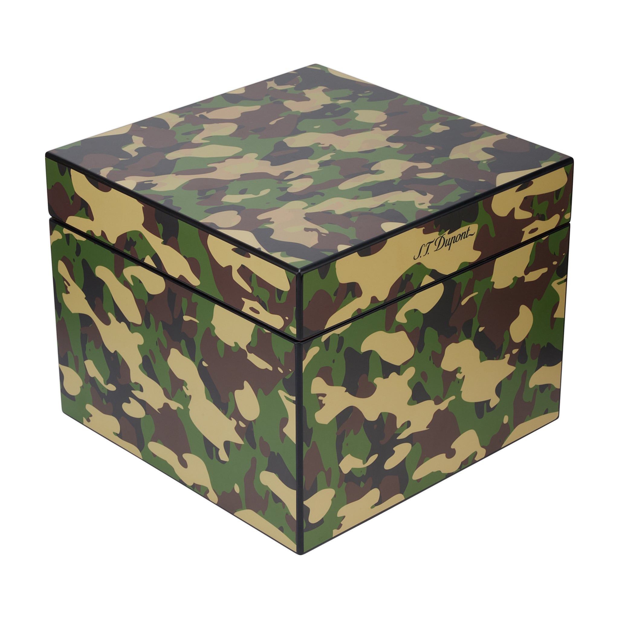 STDupont Humidor 001317 - Camouflage Pattern Cigar Humidor 60 Cigars | CSC Cigars