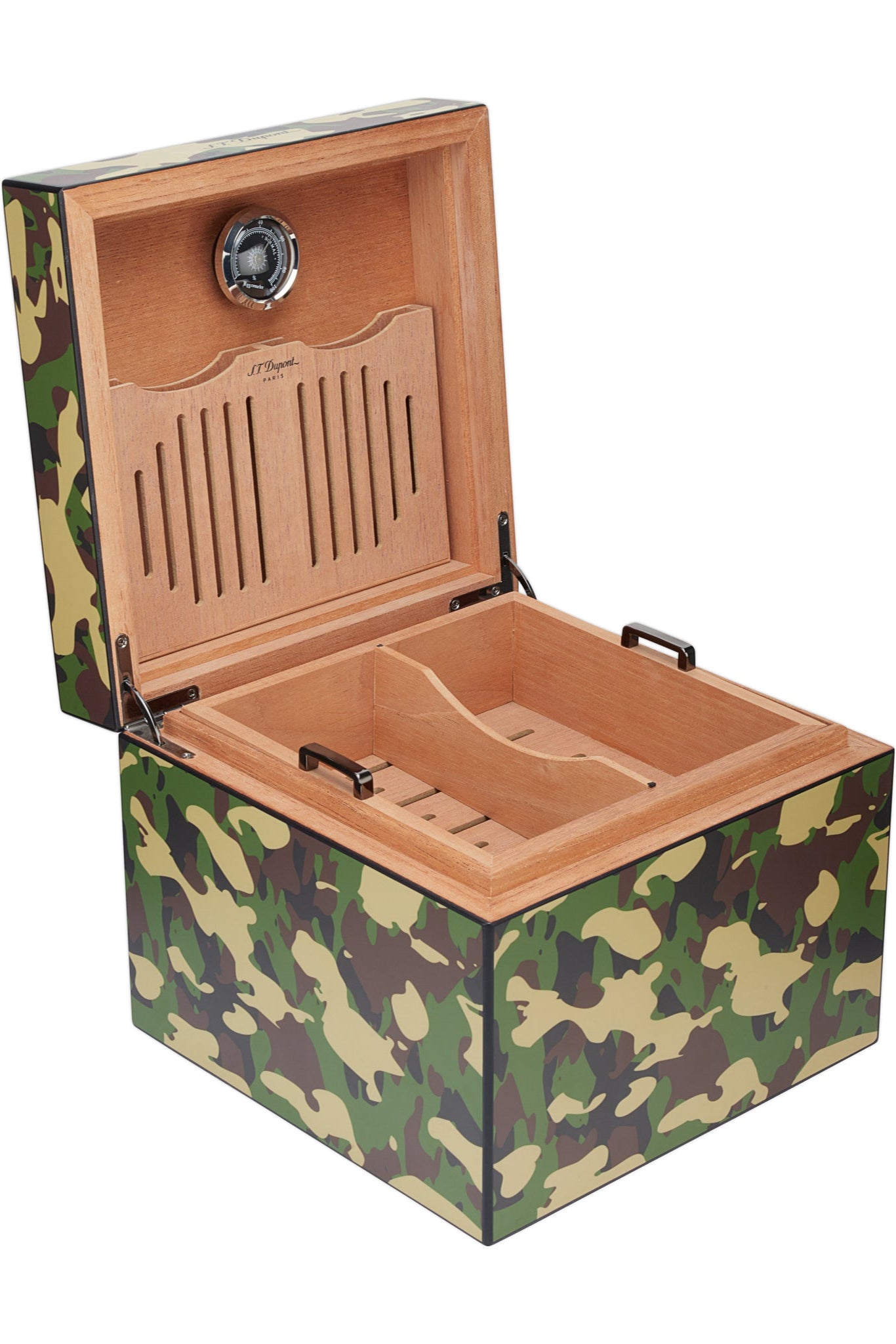 STDupont Humidor 001317 - Camouflage Pattern Cigar Humidor 60 Cigars | CSC Cigars