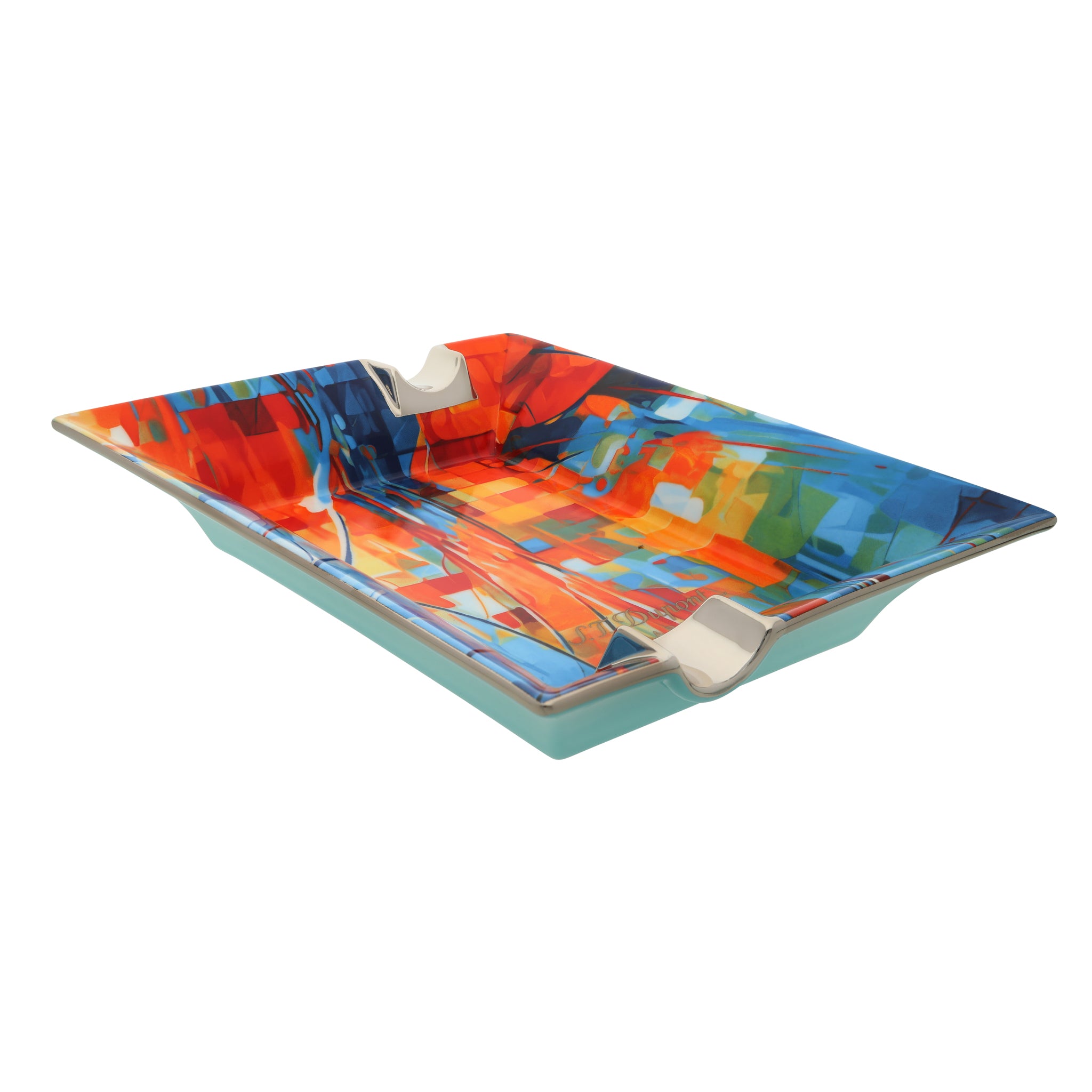 ST Dupont Ashtray 006424 - Graff'ty Porcelain Street Art | CSC Cigars