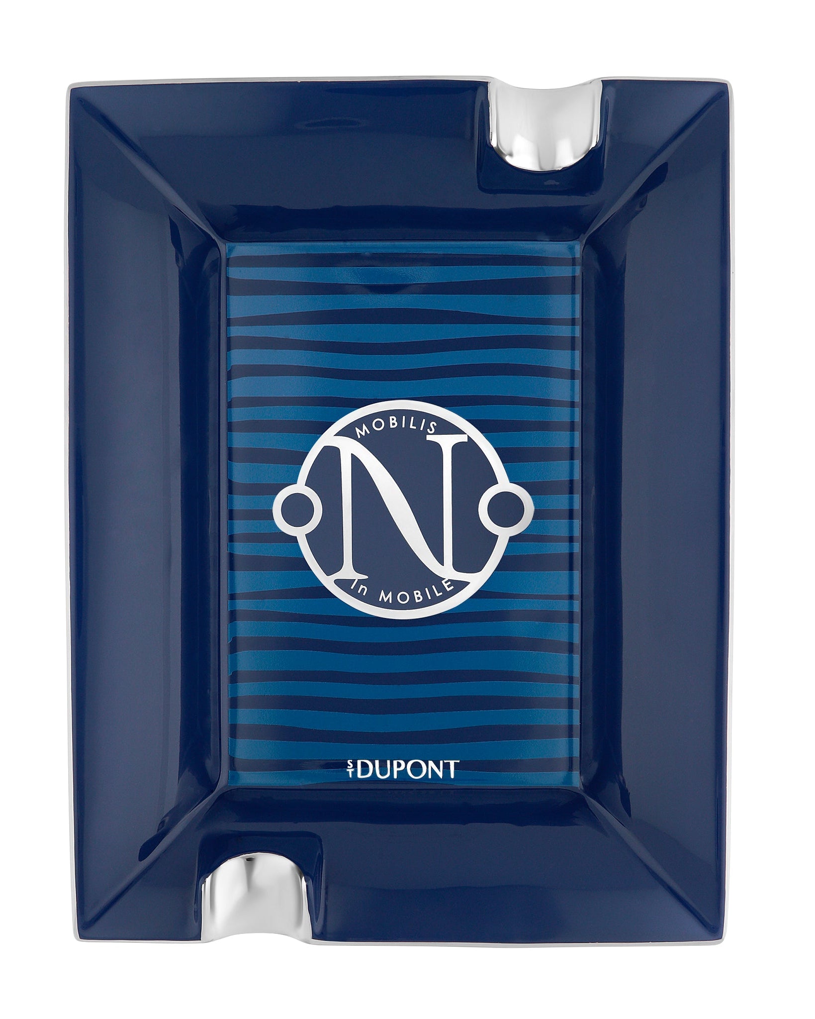 ST Dupont Ashtray 006451 20,000 Miles Porcelain Blue Gulf Stream | CSC Cigars