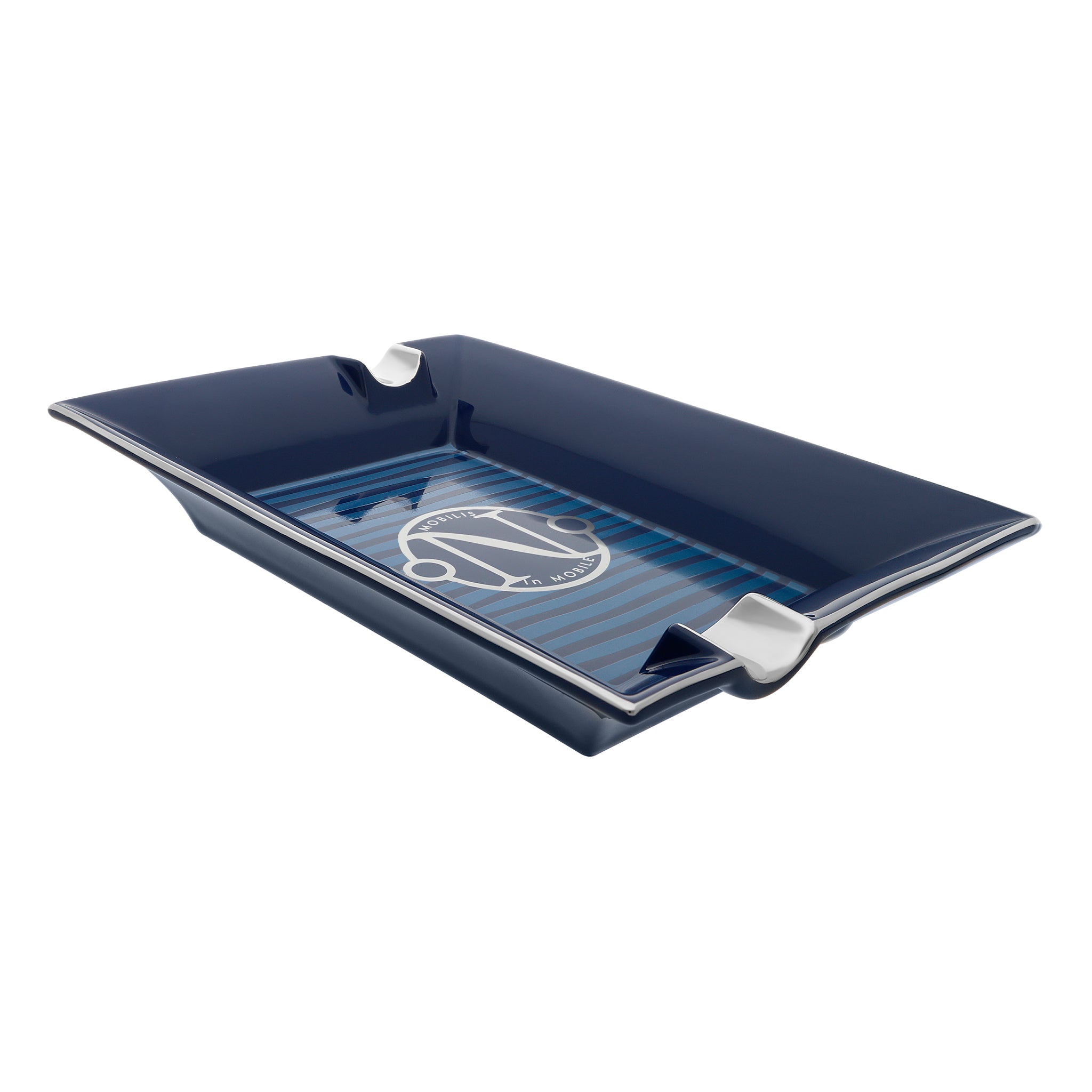 ST Dupont Ashtray 006451 20,000 Miles Porcelain Blue Gulf Stream | CSC Cigars