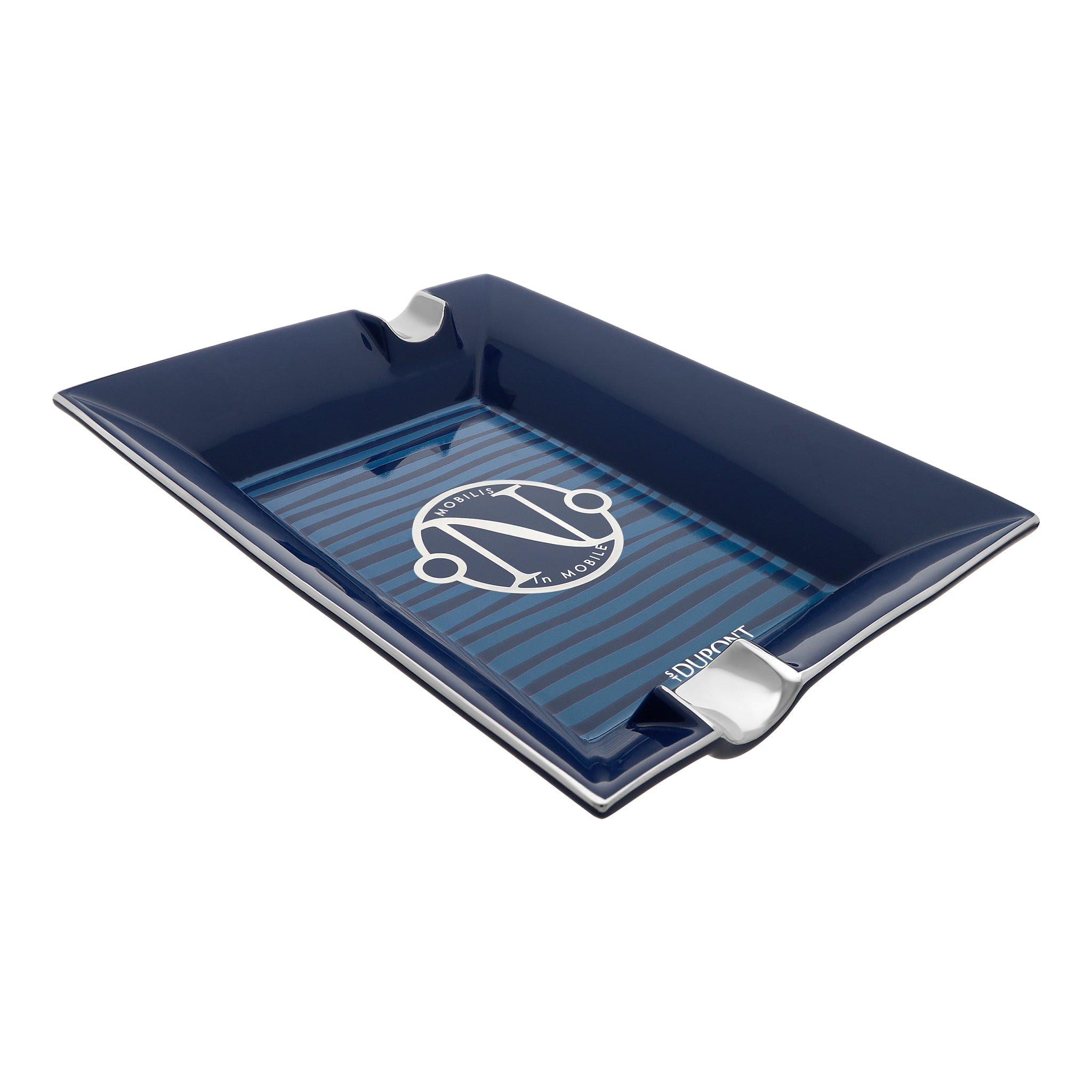 ST Dupont Ashtray 006451 20,000 Miles Porcelain Blue Gulf Stream | CSC Cigars