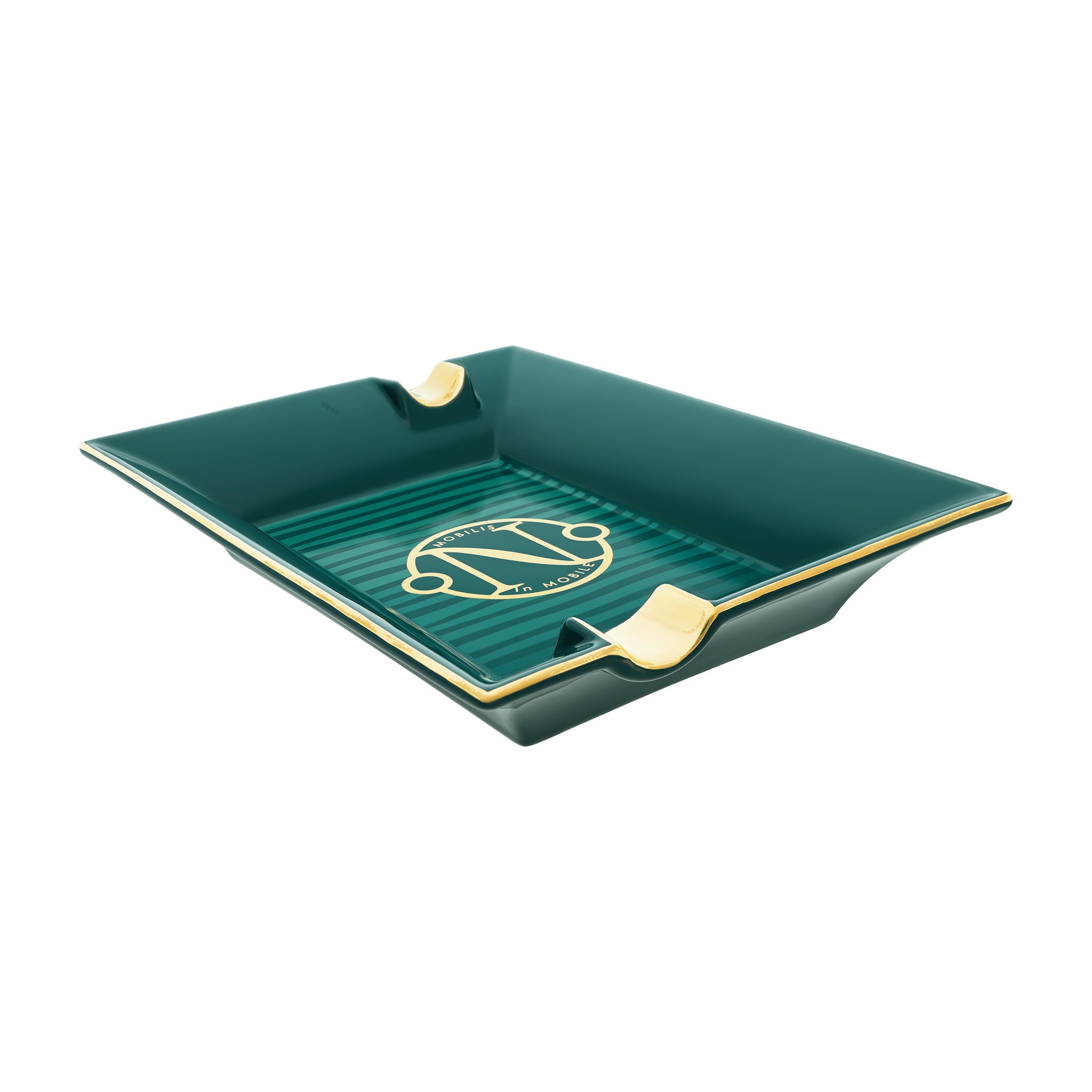 ST Dupont Ashtray 006452 20,000 Miles Porcelain Green Pacific | CSC Cigars