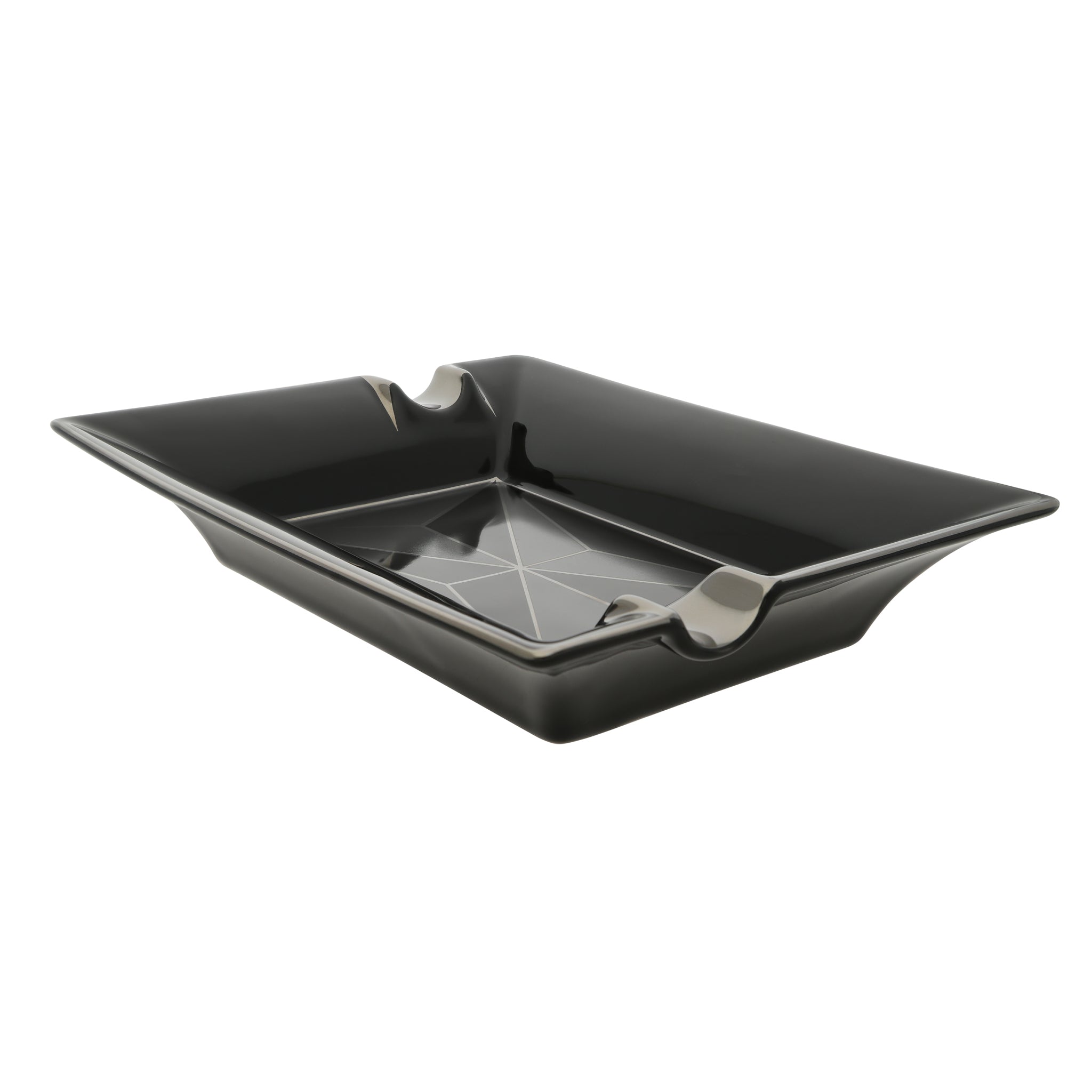 ST Dupont Ashtray 006470 - Fire X Porcelain Black | CSC Cigars