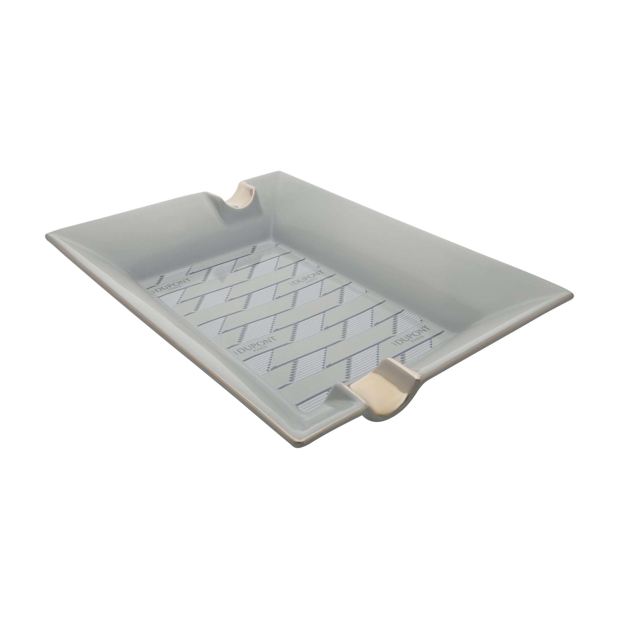 ST Dupont Ashtray 006480 - Monogram 1872 Gray Porcelain | CSC Cigars