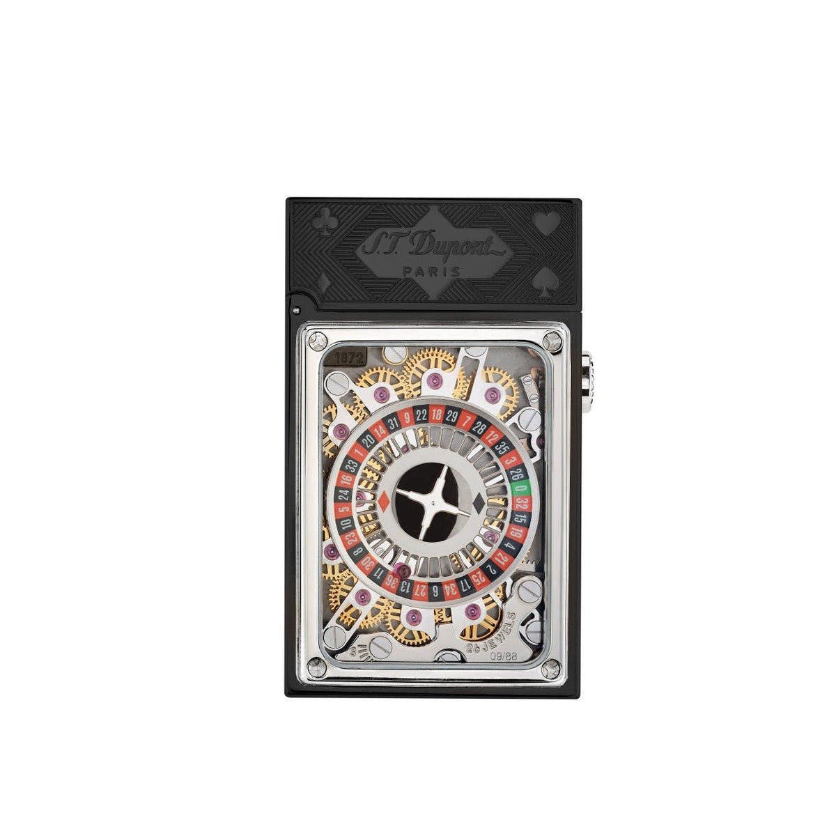 CASINO 016358BL Pocket Complication Black Lacquer Luxury Lighter - ST Dupont Paris | CSC Cigars
