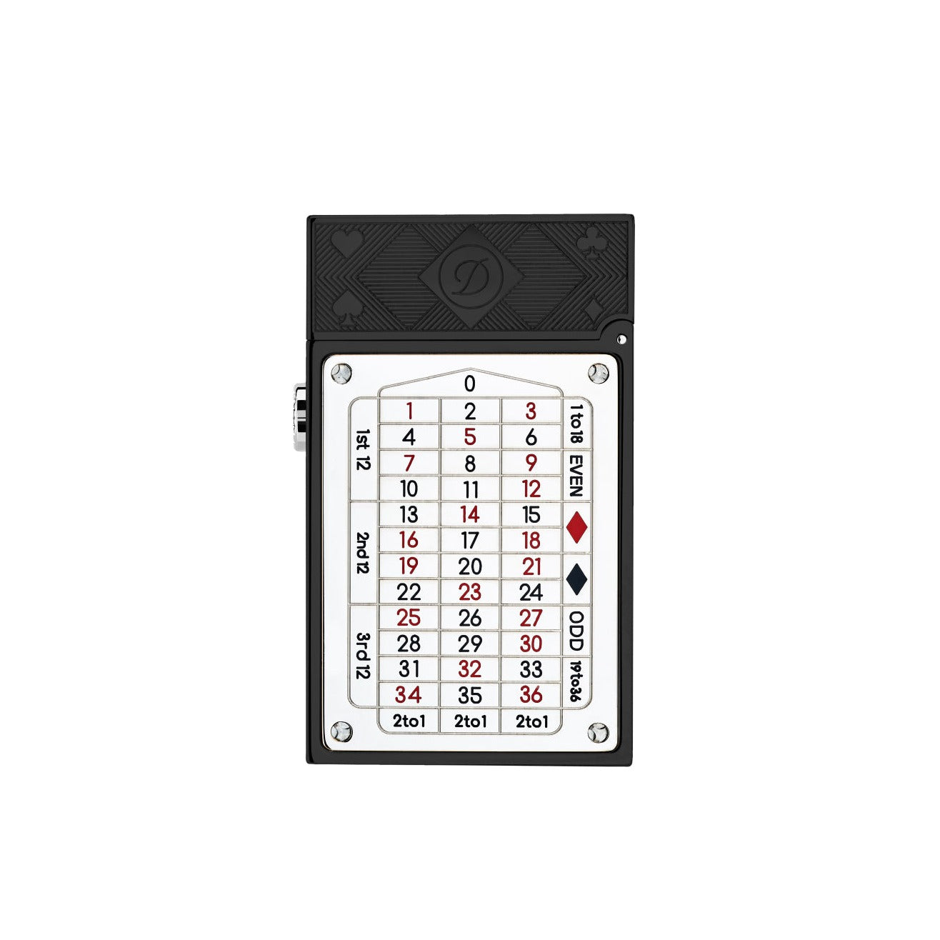 CASINO 016358BL Pocket Complication Black Lacquer Luxury Lighter - ST Dupont Paris | CSC Cigars