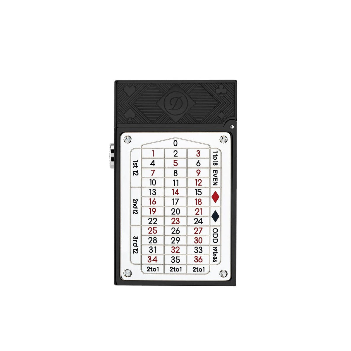 CASINO 016358BL Pocket Complication Black Lacquer Luxury Lighter - ST Dupont Paris | CSC Cigars