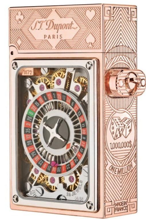 CASINO 016358RG Pocket Complication Rose Gold Luxury Lighter - ST. Dupont Paris | CSC Cigars