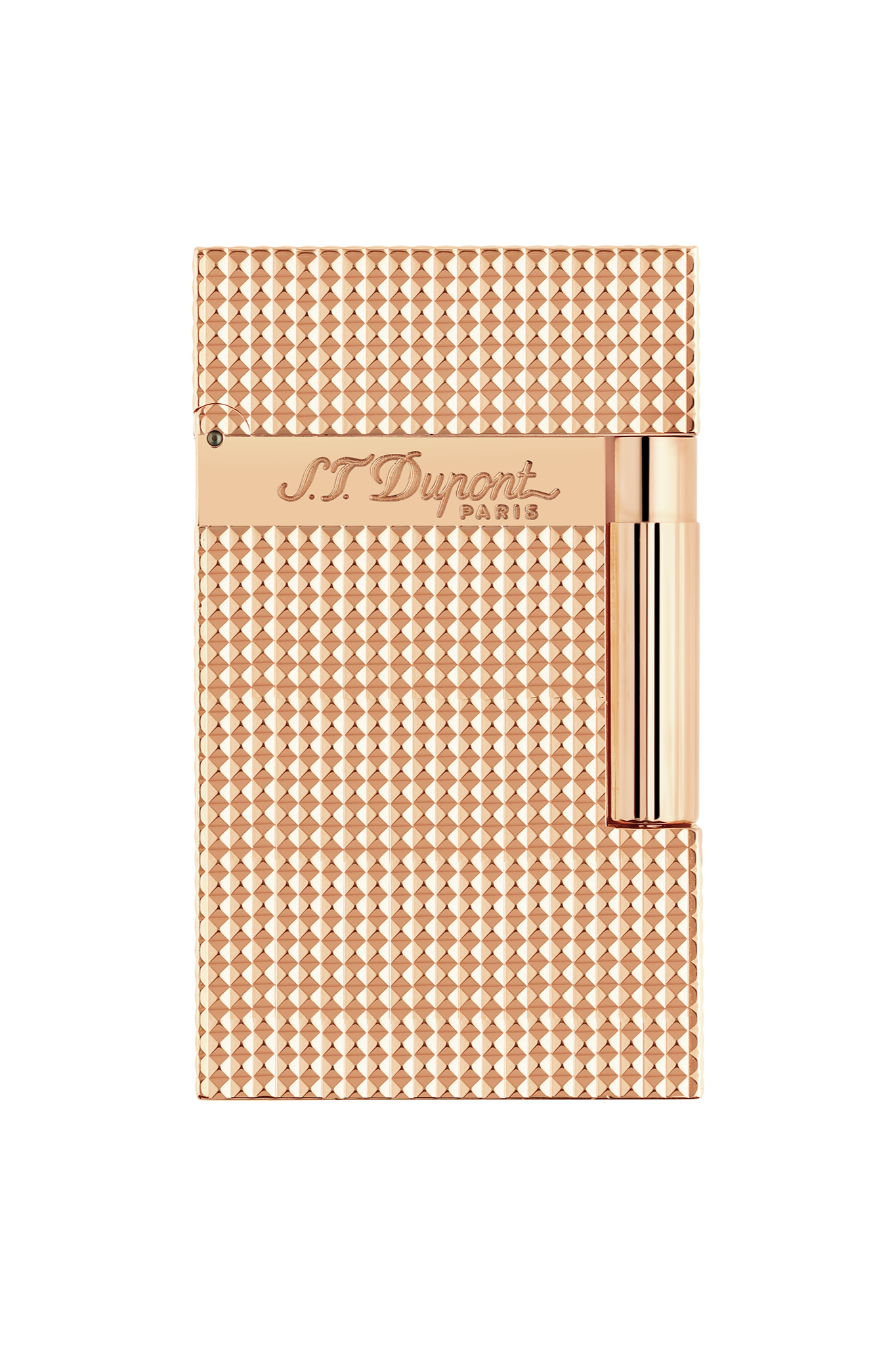 LIGNE 2 016424 - S.T.Dupont Feuerzeug Vertikal Guillochiert Rosa | CSC Cigars