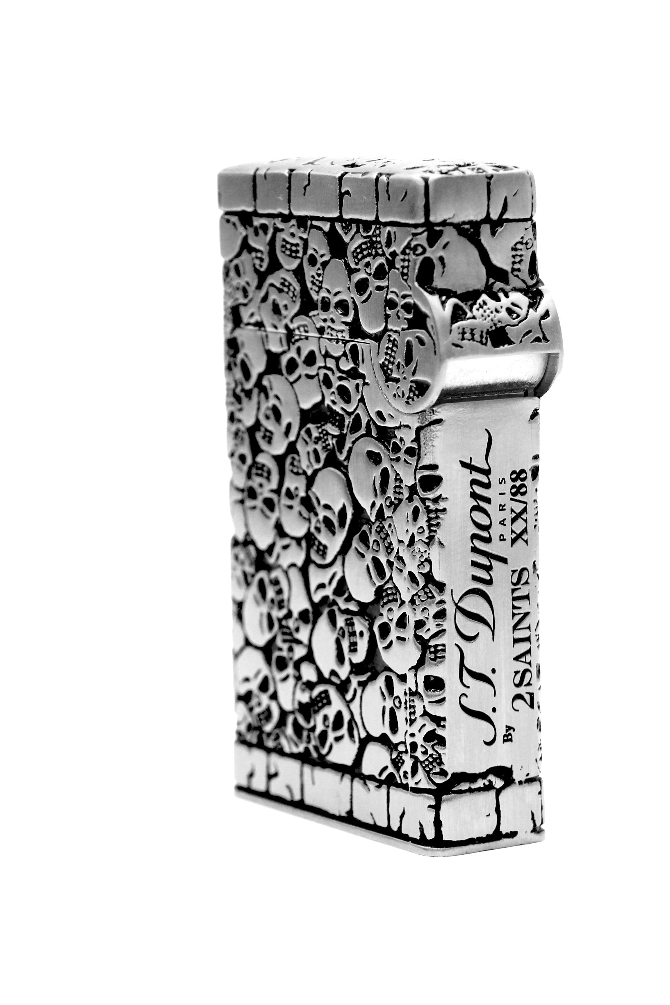 TATTOO KATAKOMBEN 016608PAL Feuerzeug Silber - S.T. Dupont | CSC Cigars