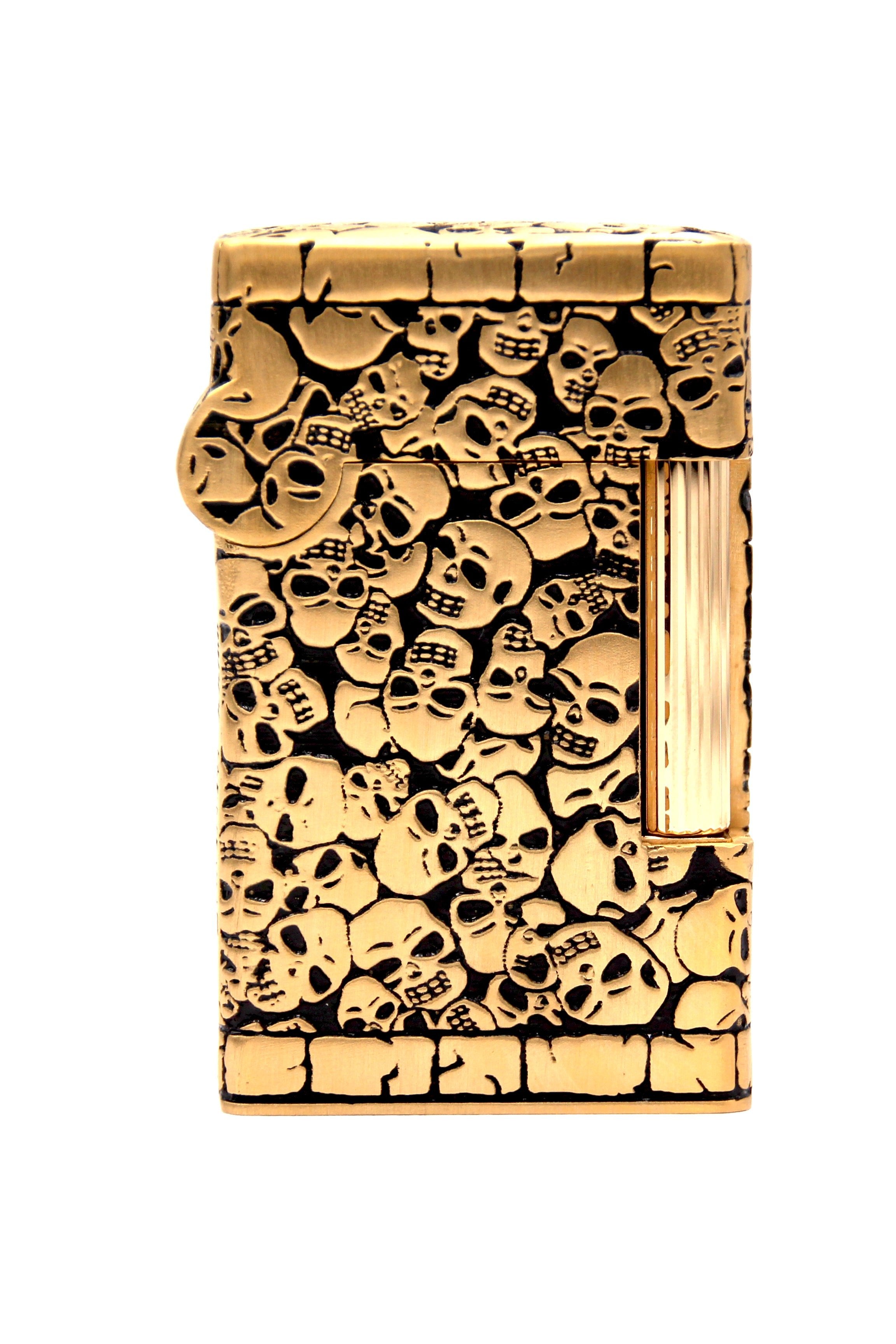TATTOO CATACOMBS 016608PAL Gold Lighter - S.T. Dupont | CSC Cigars