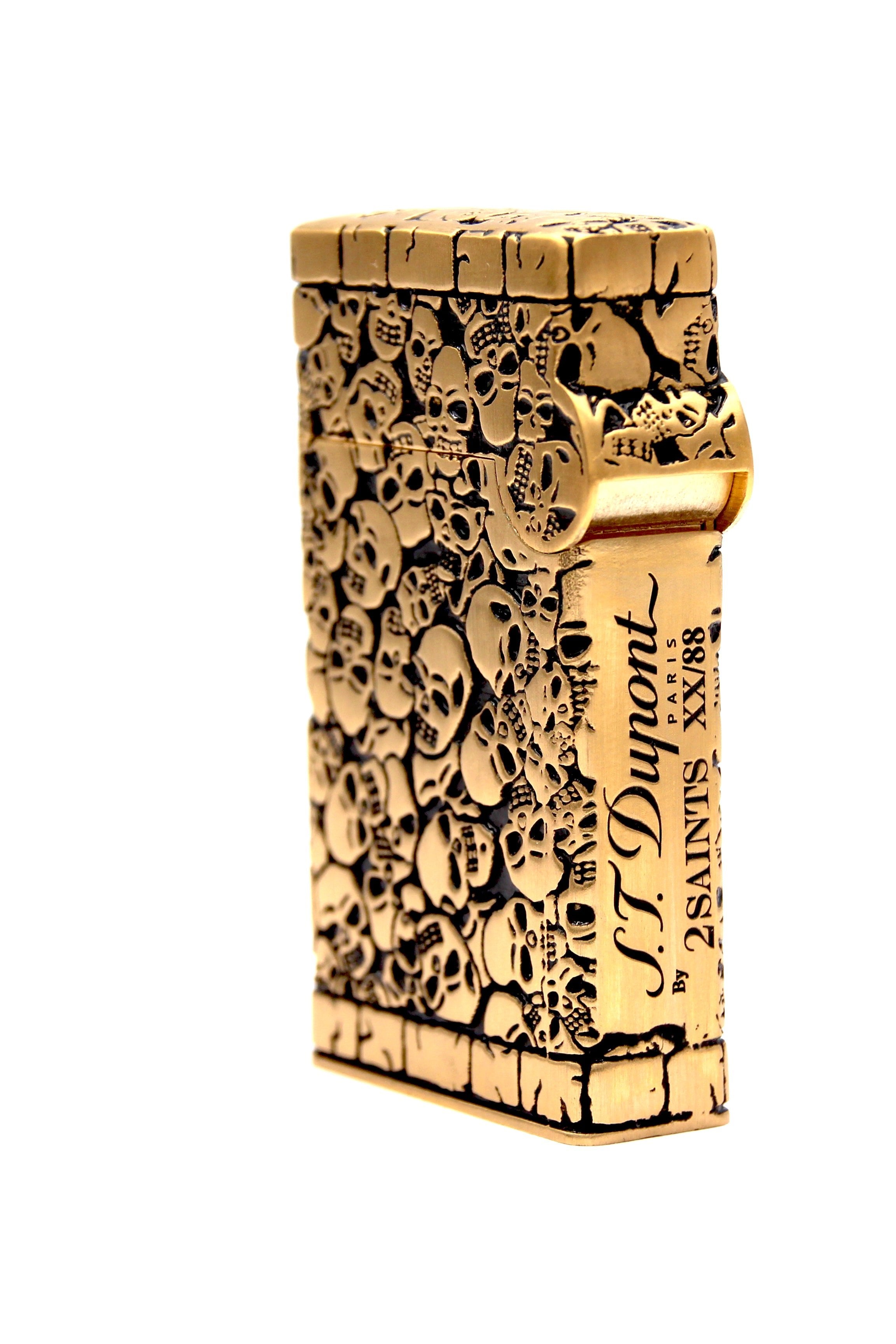 TATTOO CATACOMBS 016608PAL Gold Lighter - S.T. Dupont | CSC Cigars