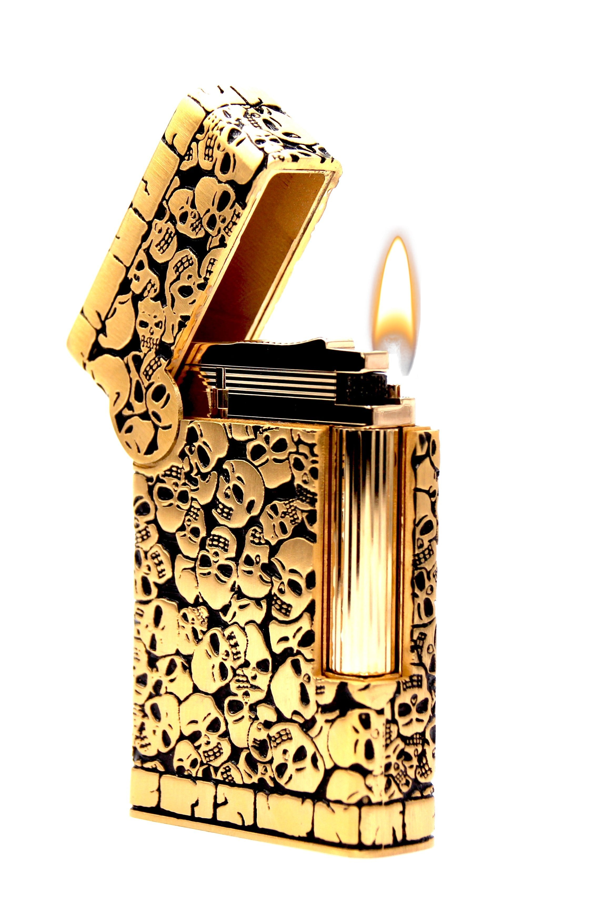 TATTOO CATACOMBS 016608PAL Gold Lighter - S.T. Dupont | CSC Cigars