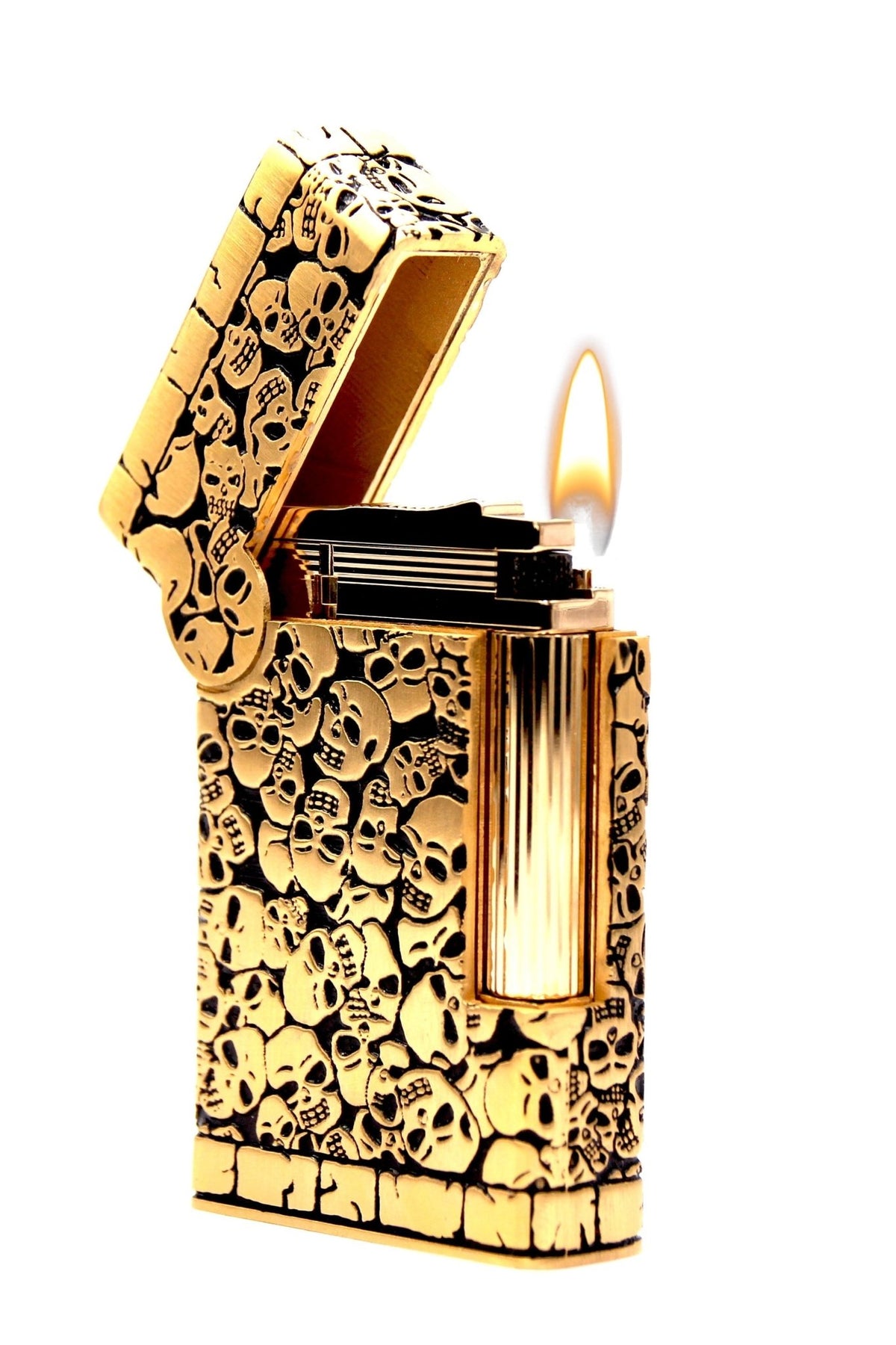 TATTOO CATACOMBS 016608PAL Gold Lighter - S.T. Dupont | CSC Cigars