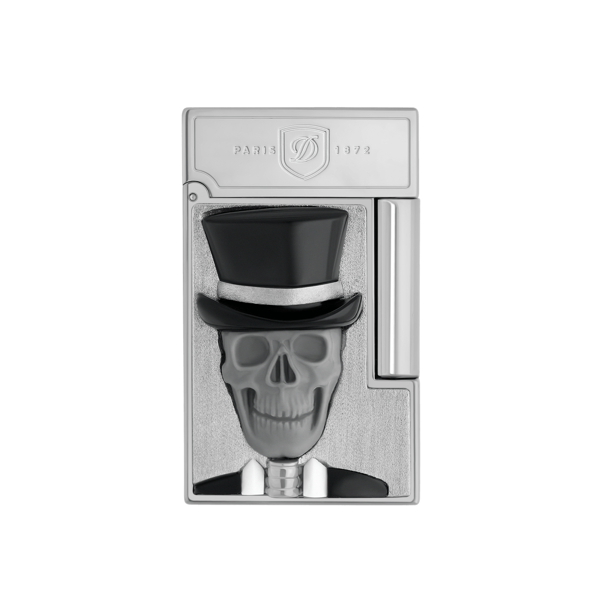 TATTOO 016659PAL Skull & Rose Palladium Gemstone Luxury Lighter - S.T. Dupont Paris | CSC Cigars