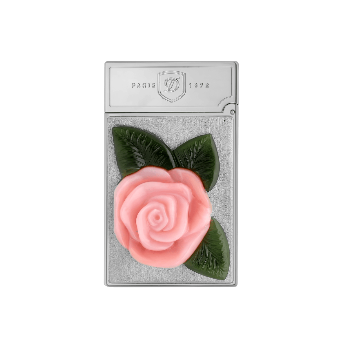 TATTOO 016659PAL Skull & Rose Palladium Gemstone Luxury Lighter - S.T. Dupont Paris | CSC Cigars