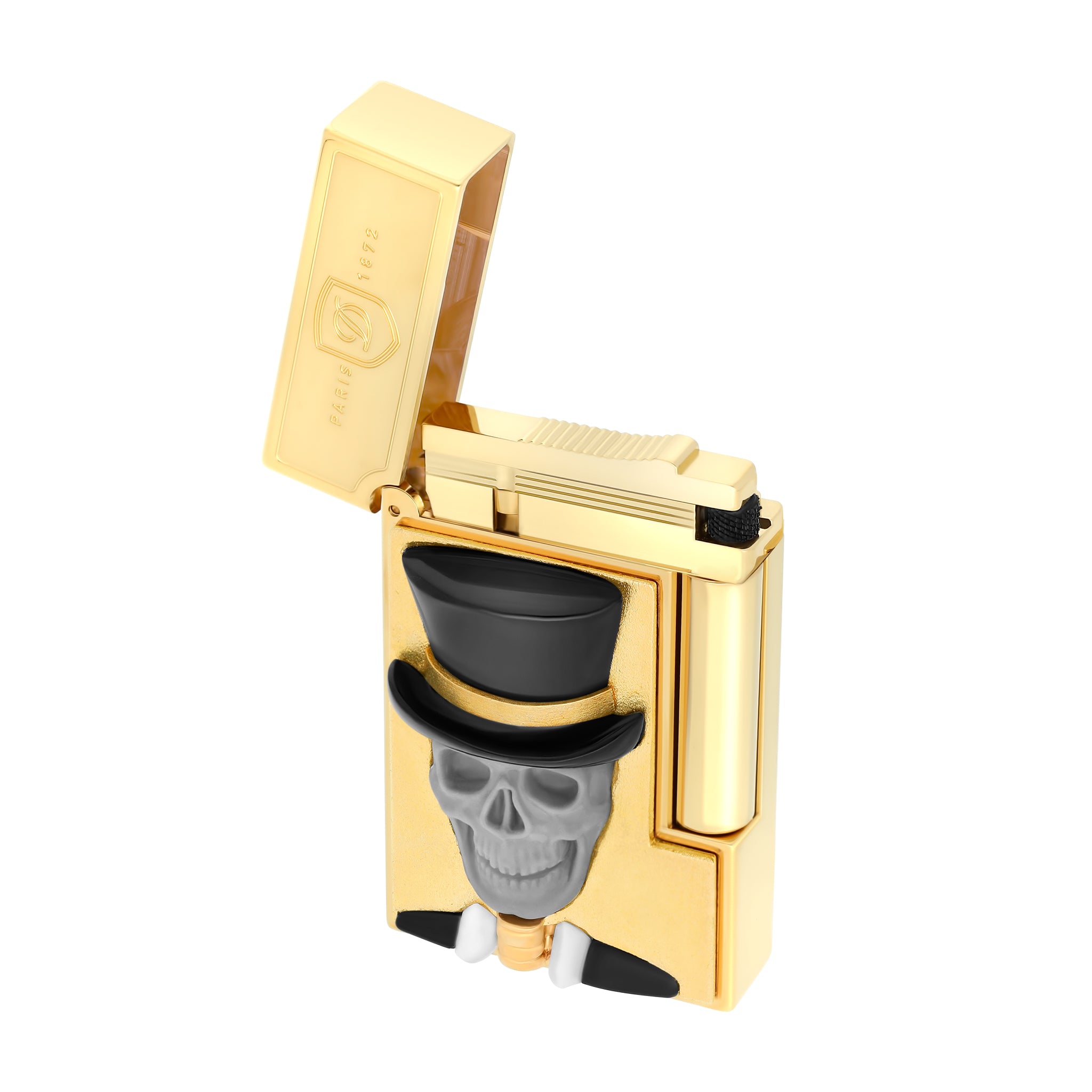 TATTOO 016659 Tattoo Skull & Rose Luxury Lighter - ST Dupont Paris | CSC Cigars