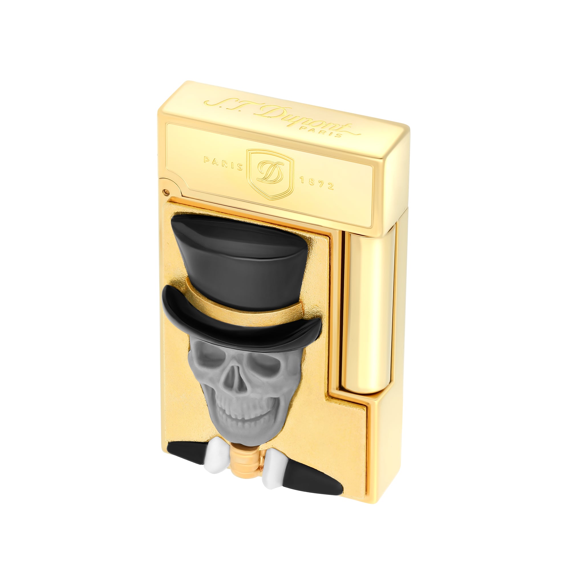 TATTOO 016659 Tattoo Skull & Rose Luxury Lighter - ST Dupont Paris | CSC Cigars