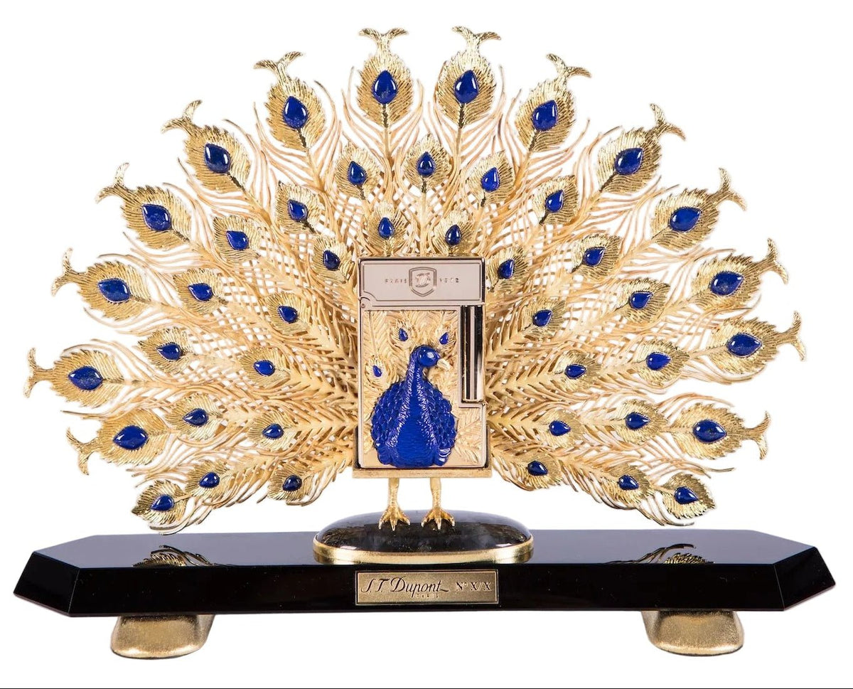 PEACOCK 016768S Peacock Gemstone Luxury Lighter - ST. Dupont Paris | CSC Cigars