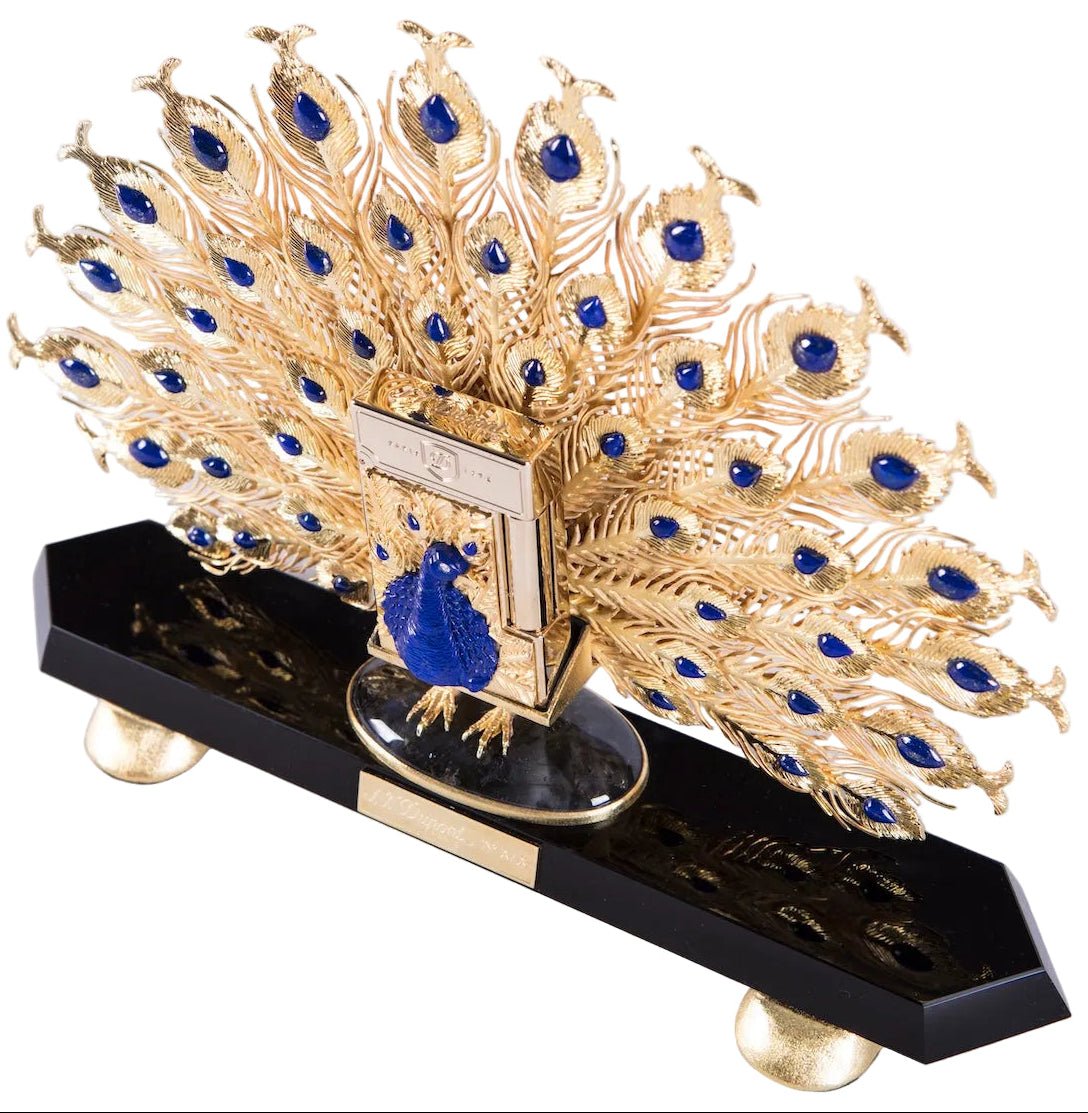 PEACOCK 016768S Peacock Gemstone Luxury Lighter - ST. Dupont Paris | CSC Cigars