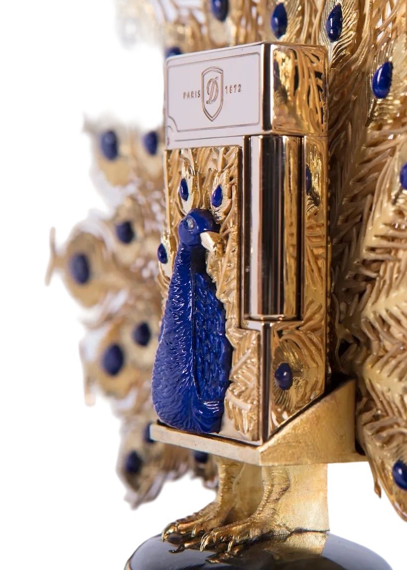 PEACOCK 016768S Peacock Gemstone Luxury Lighter - ST. Dupont Paris | CSC Cigars