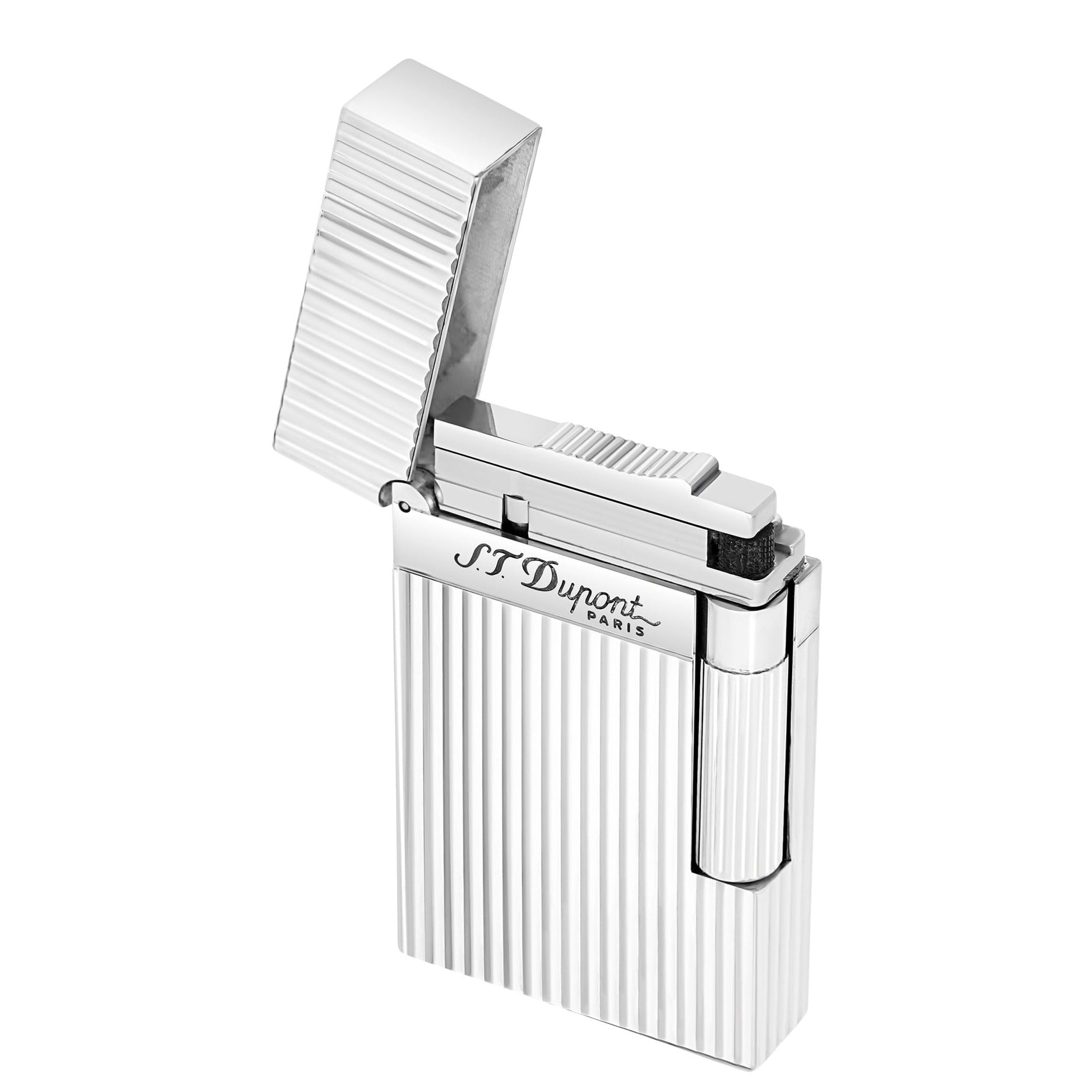 ST Dupont LIGNE 2 016817 - Luxury Lighter Silver Chrome | CSC Cigars