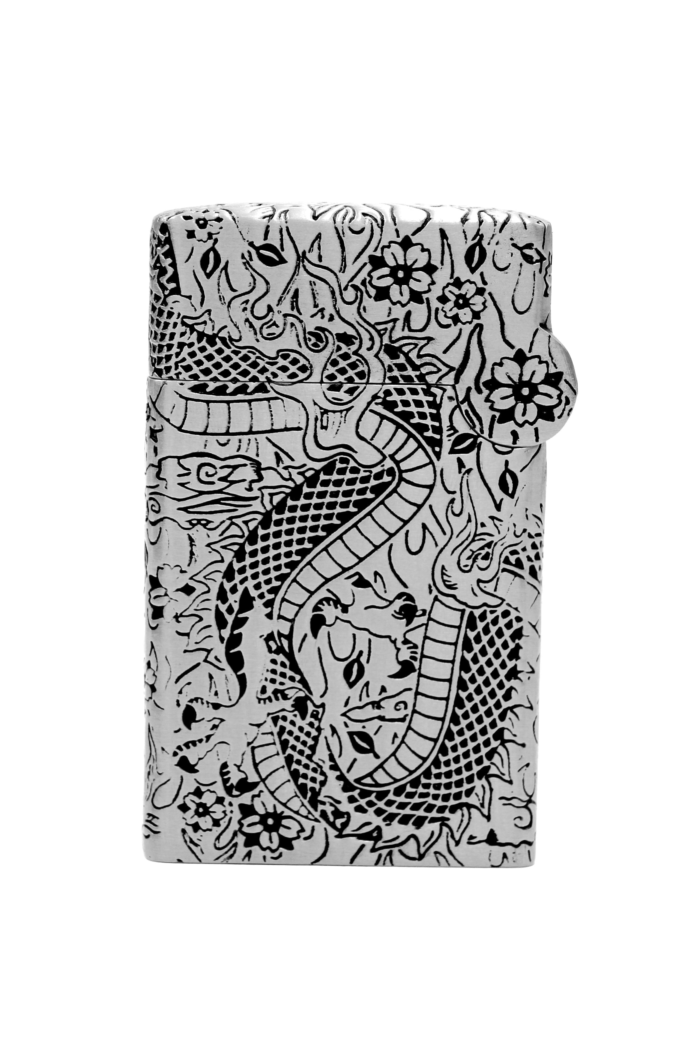 TATTOO DRAGON 016899PAL Lighter Silver - S.T. Dupont | CSC Cigars