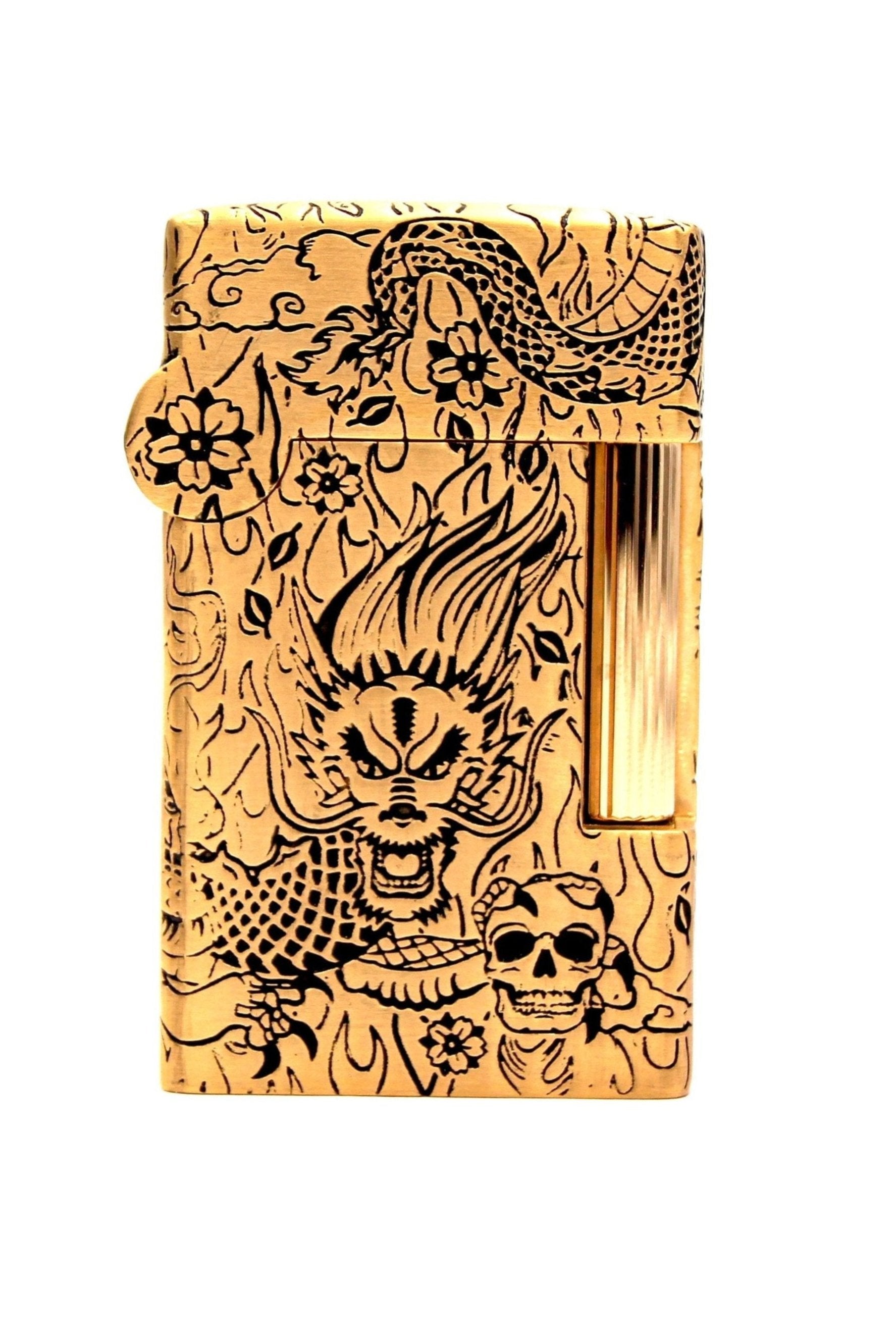 TATTOO DRAGON 016899PAL Lighter Gold - S.T. Dupont | CSC Cigars