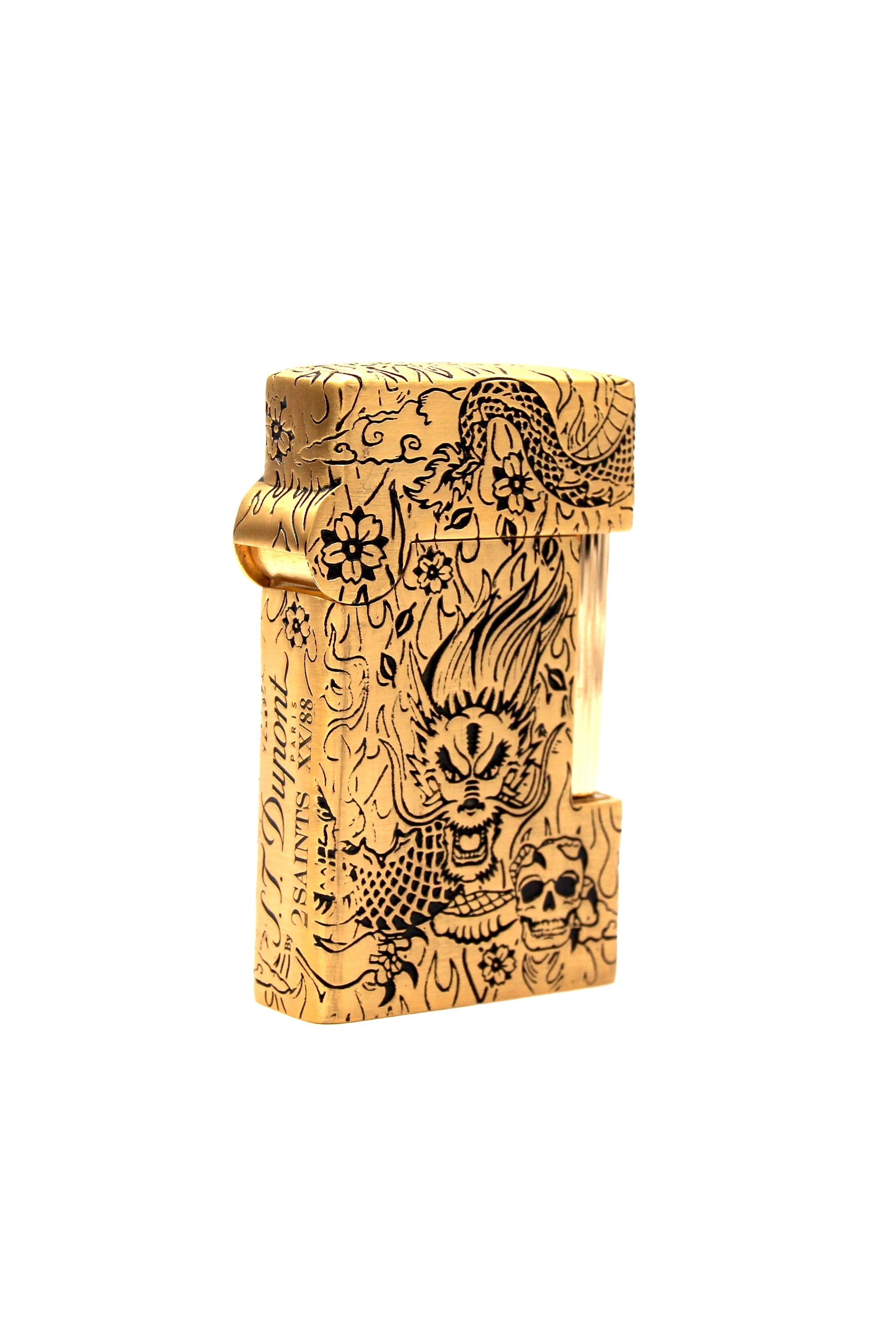 TATTOO DRAGON 016899PAL Lighter Gold - S.T. Dupont | CSC Cigars
