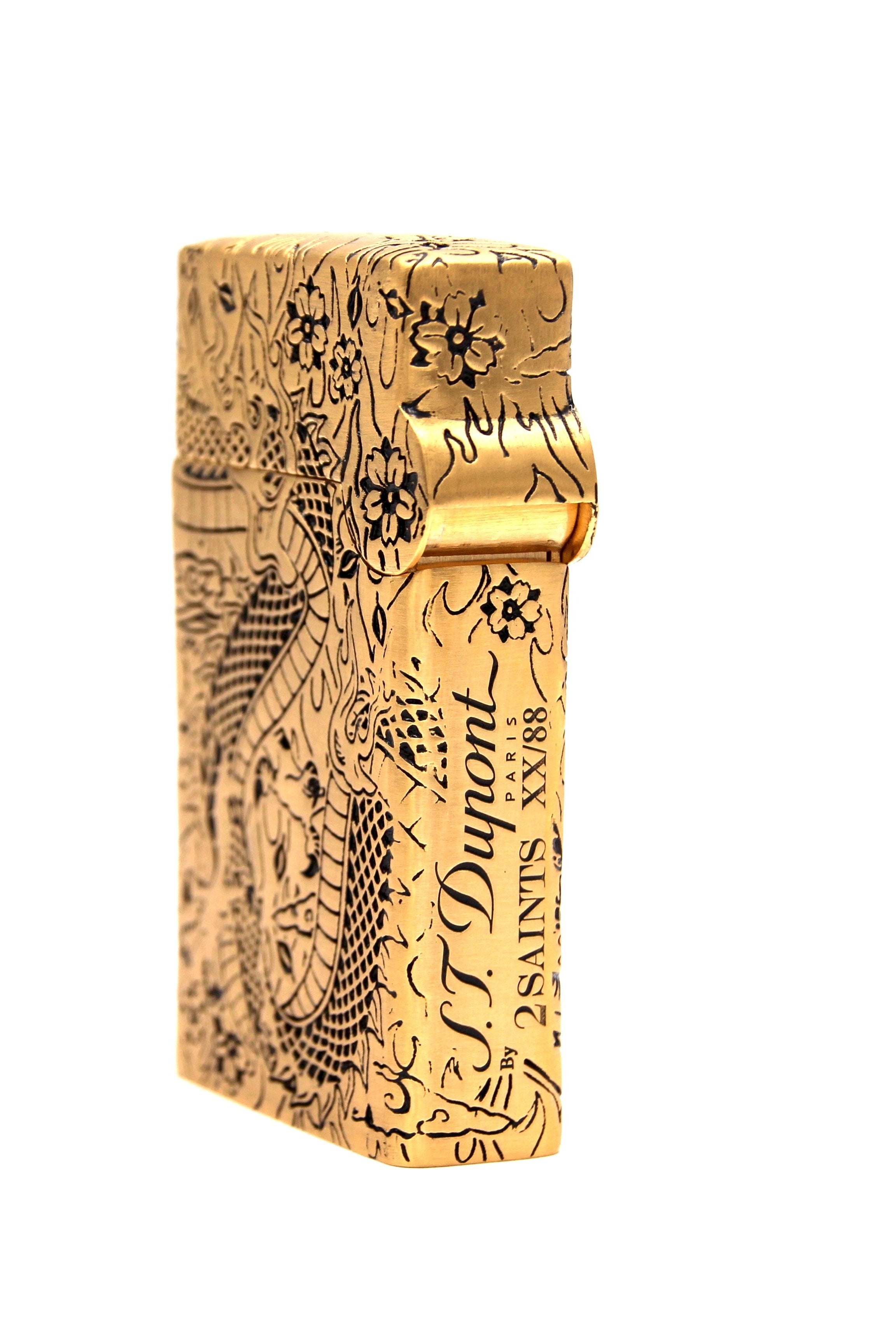 TATTOO DRAGON 016899PAL Lighter Gold - S.T. Dupont | CSC Cigars
