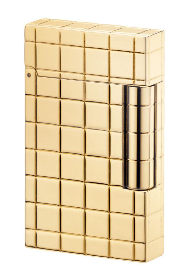 18 CARAT 016951 Ligne 2 18-carat yellow gold luxury lighter - ST Dupont Paris | CSC Cigars