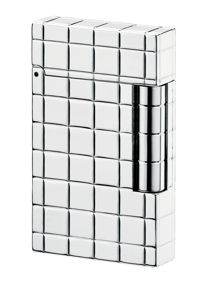 18 CARAT 016953 Ligne 2 18-carat white gold luxury lighter - ST Dupont Paris | CSC Cigars