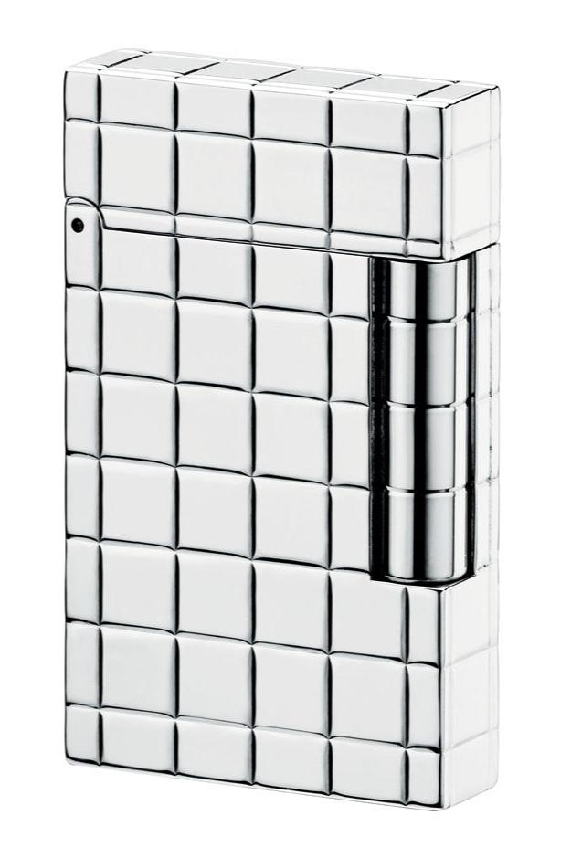 18 CARAT 016953 Ligne 2 18-carat white gold luxury lighter - ST Dupont Paris | CSC Cigars
