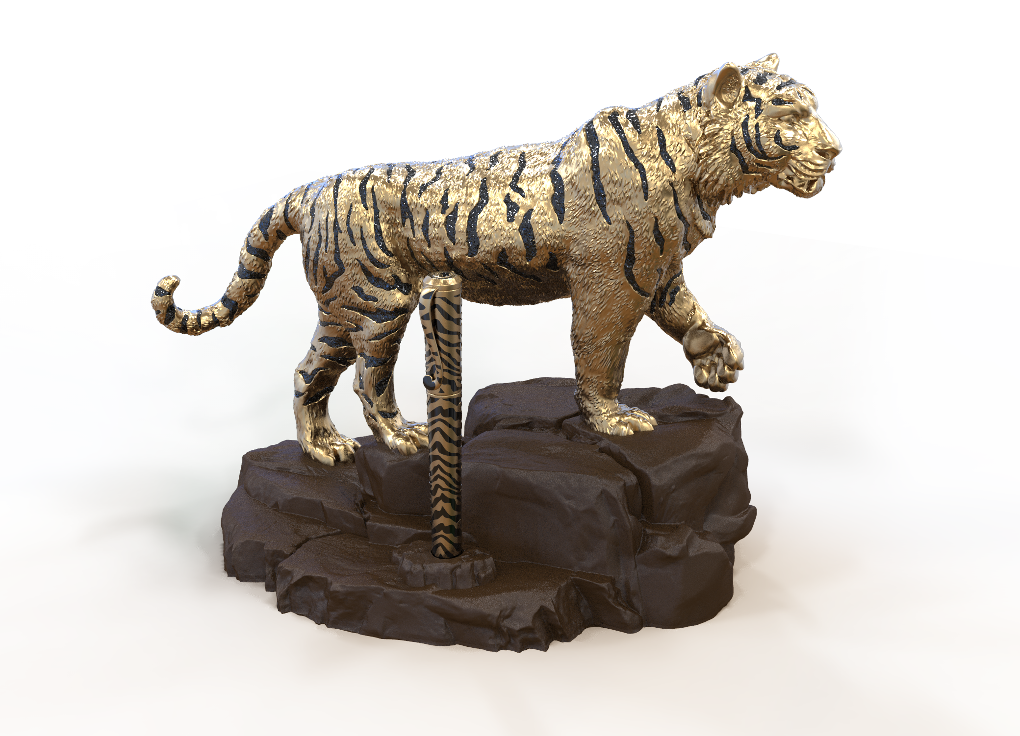 THE TIGER 016409 Year of the Tiger Luxury Lighter - ST. Dupont Paris | CSC Cigars