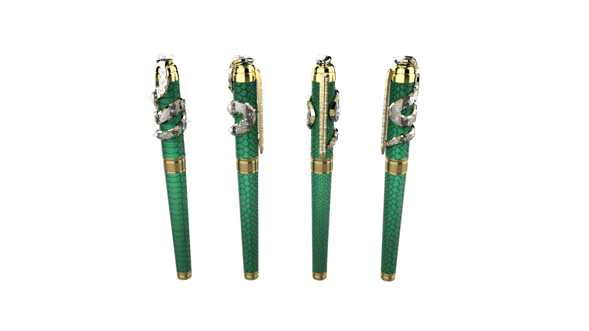 SNAKE 420080XL Year of the Snake High Jewelry Luxury Fountain Pen - S.T. Dupont Paris | CSC Cigars
