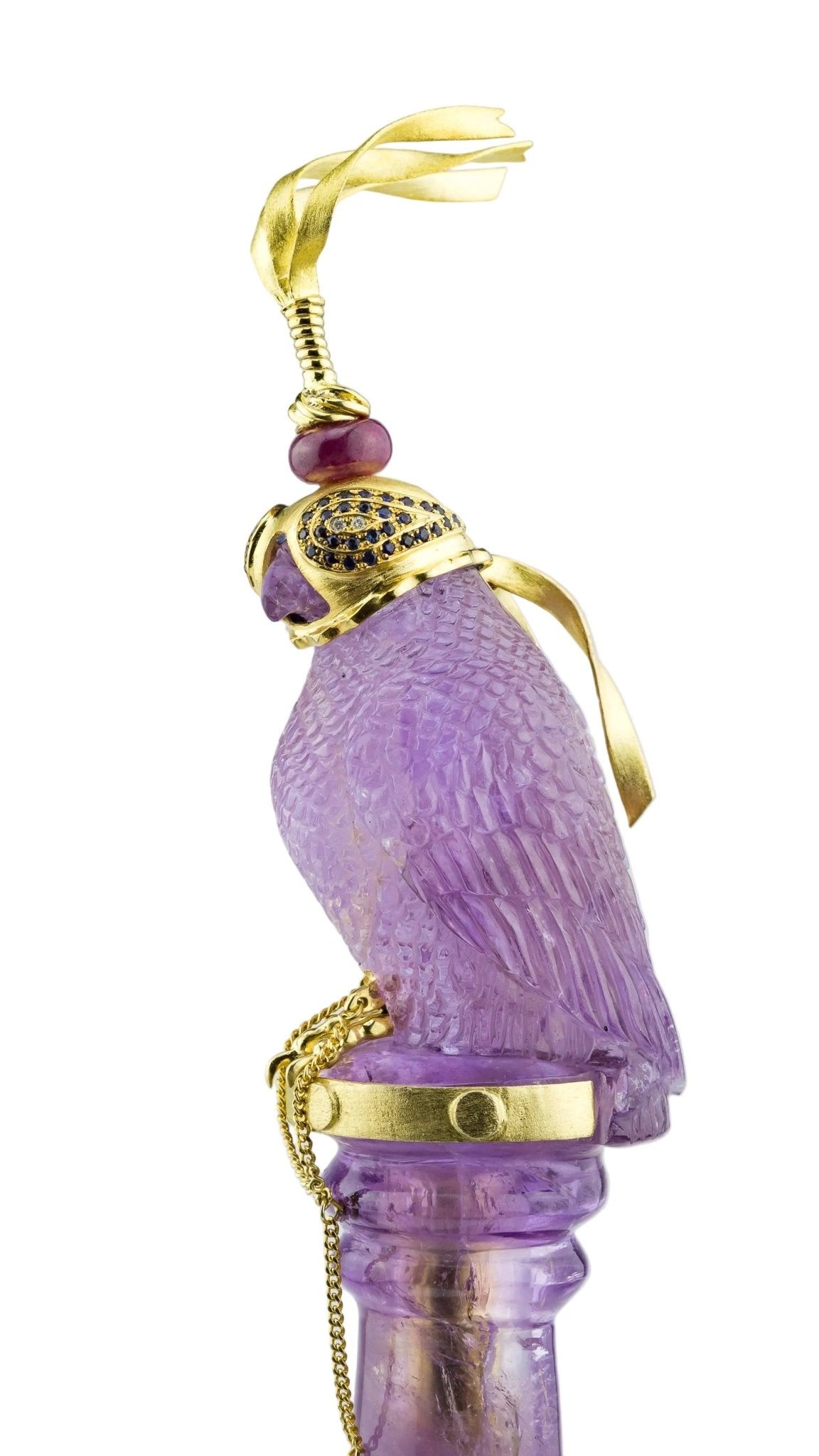 FALCON 241808 Peregrine Amethyst Gemstone Luxury Fountain Pen - ST. Dupont Paris | CSC Cigars