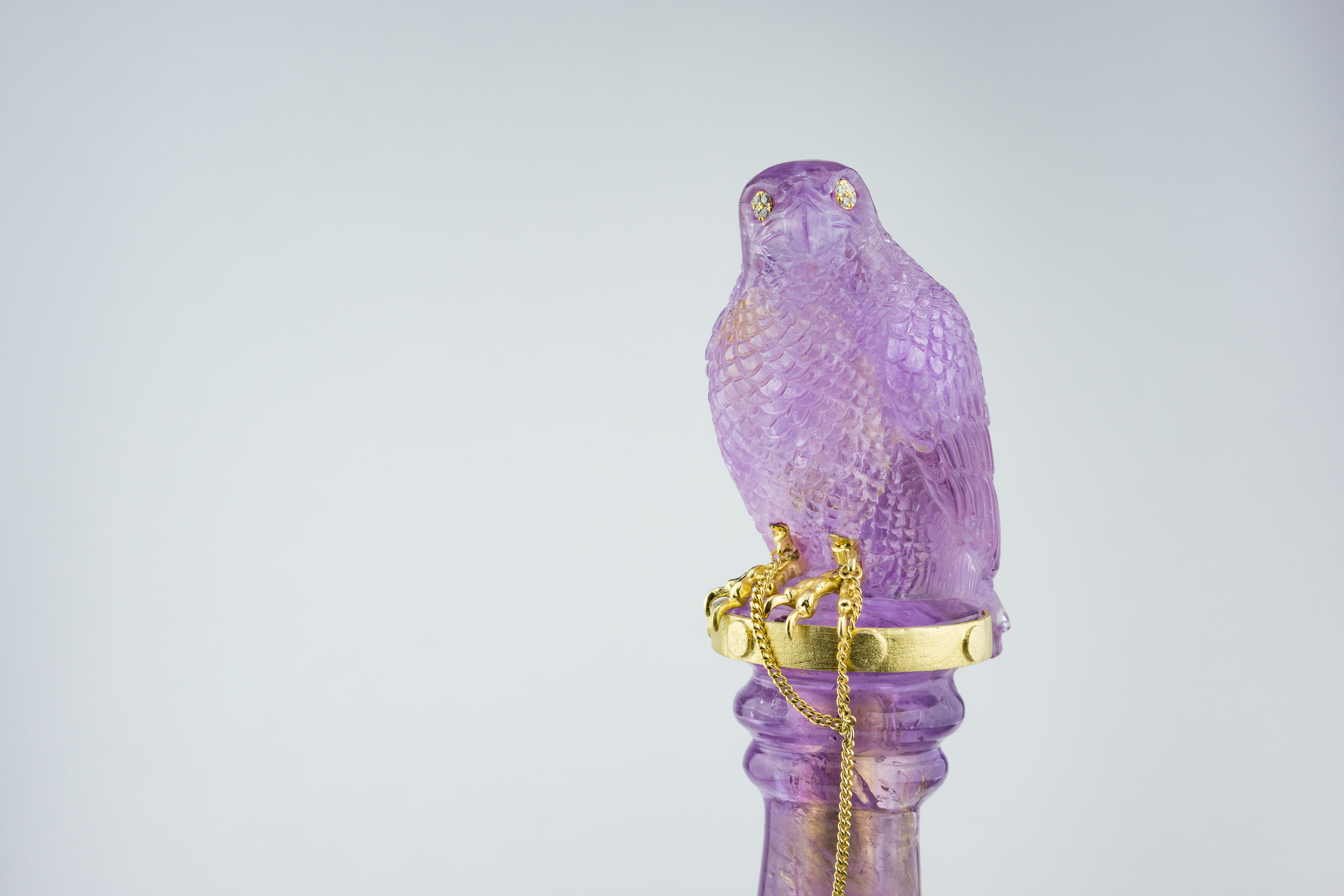 FALCON 241808 Peregrine Amethyst Gemstone Luxury Fountain Pen - ST. Dupont Paris | CSC Cigars
