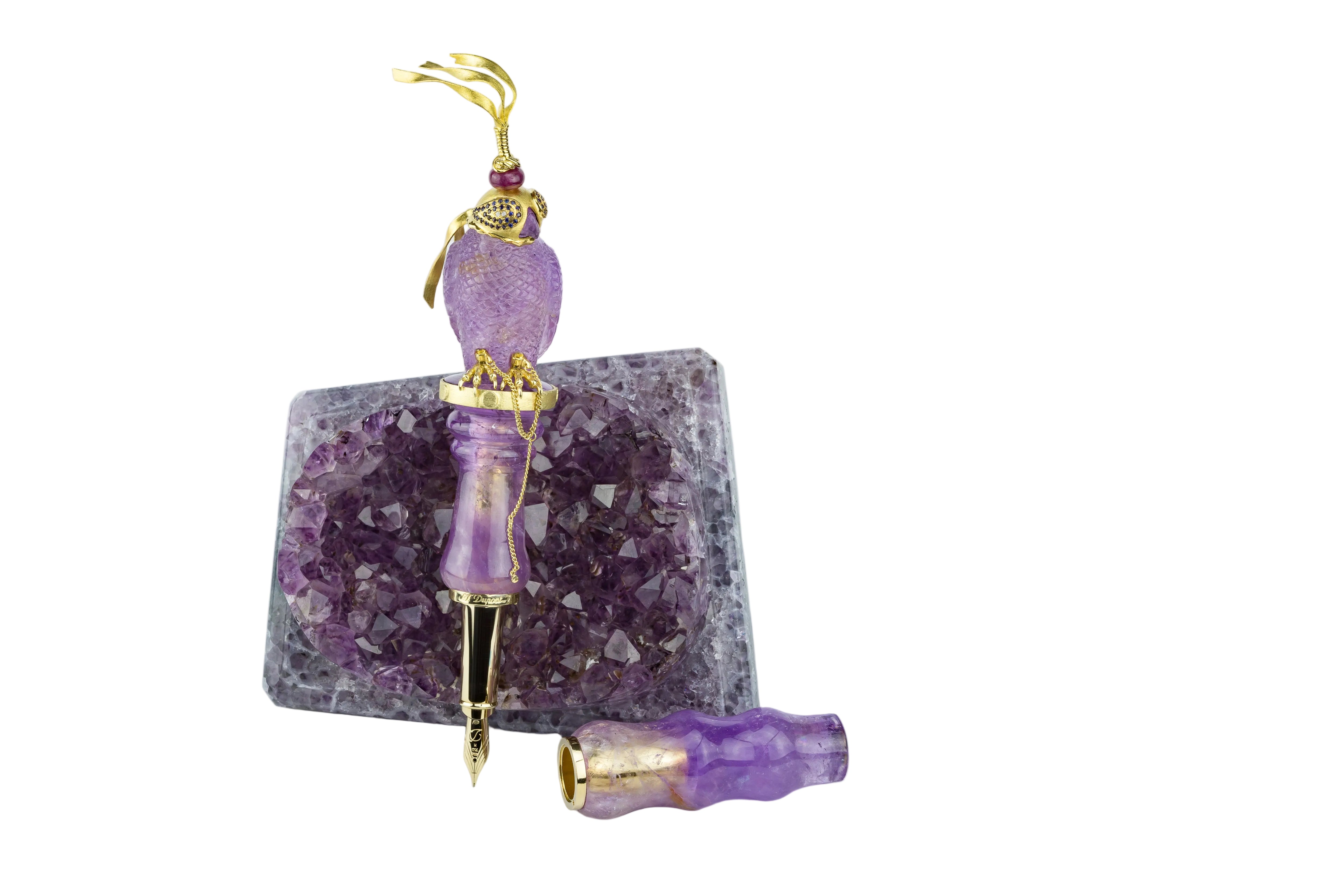 FALCON 241808 Wanderfalke Amethyst Edelstein Luxus-Füller - S.T. Dupont Paris | CSC Cigars