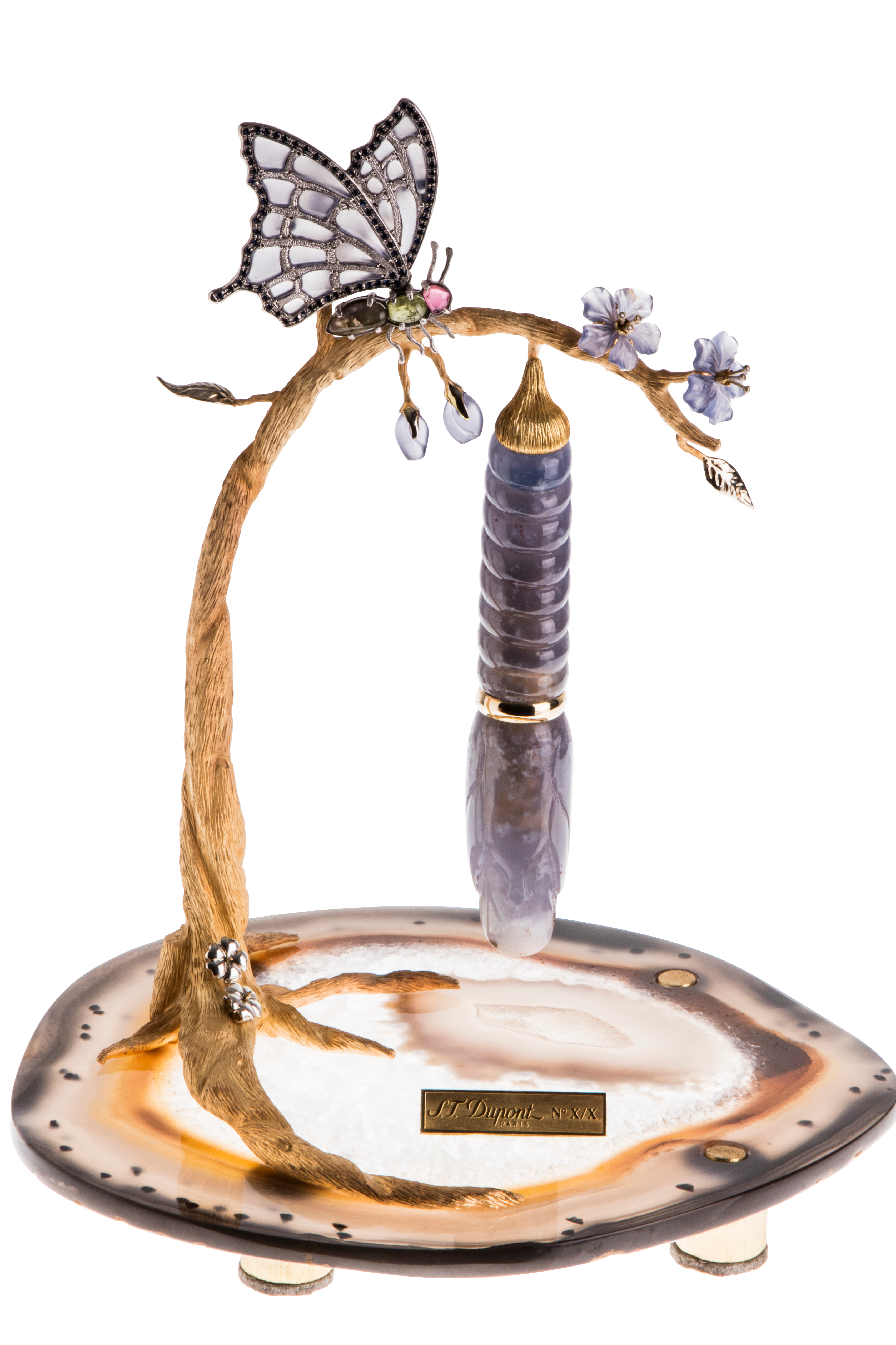 BUTTERFLY 241812 Butterfly Gemstone Luxury Fountain Pen - ST. Dupont Paris | CSC Cigars