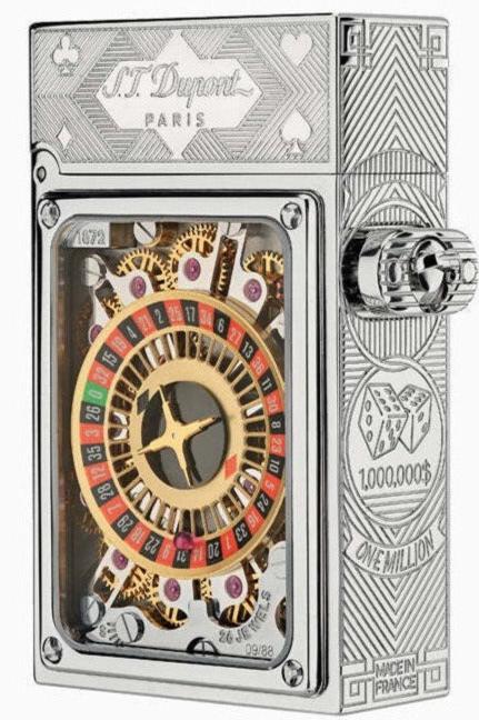 CASINO 016358PAL Pocket Complication Palladium Luxury Lighter - ST. Dupont Paris | CSC Cigars