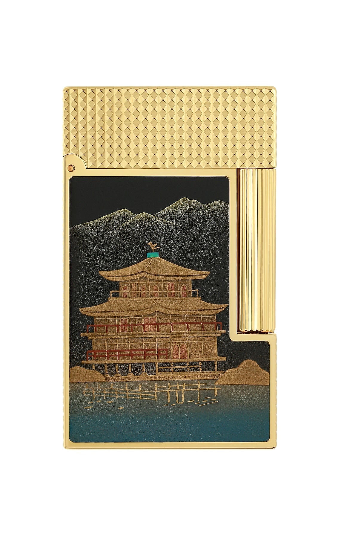 LIGNE 2 C16156 Maki-E Hikari No Tera Luxus-Feuerzeug - S.T. Dupont Paris | CSC Cigars