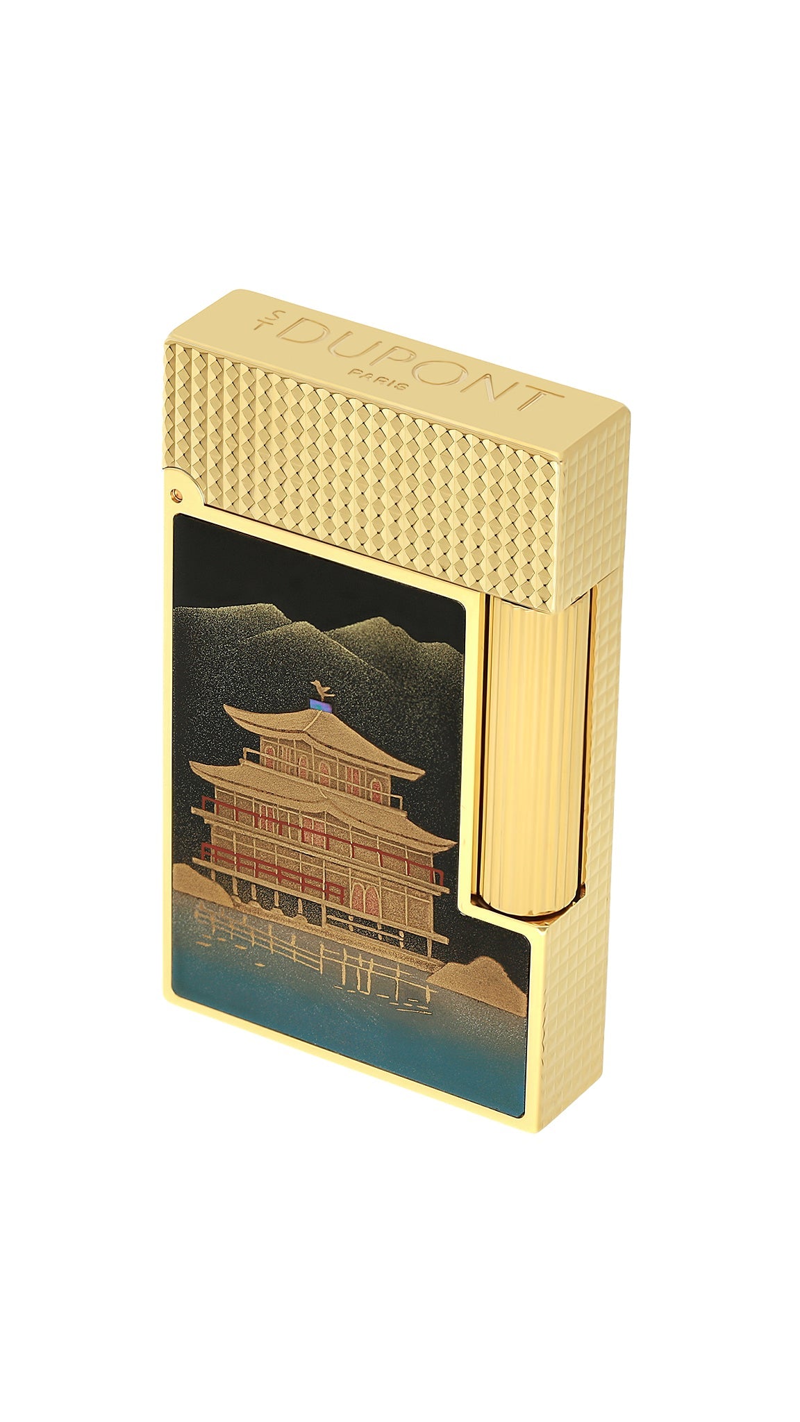 LIGNE 2 C16156 Maki-E Hikari No Tera Luxus-Feuerzeug - S.T. Dupont Paris | CSC Cigars