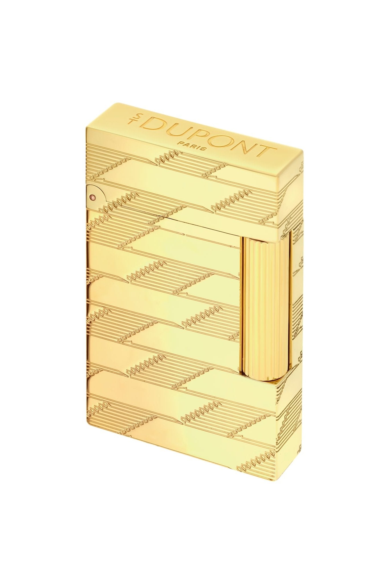 ST. Dupont MONOGRAM 1872 C16178 - Luxury Lighter Yellow Gold | CSC Cigars