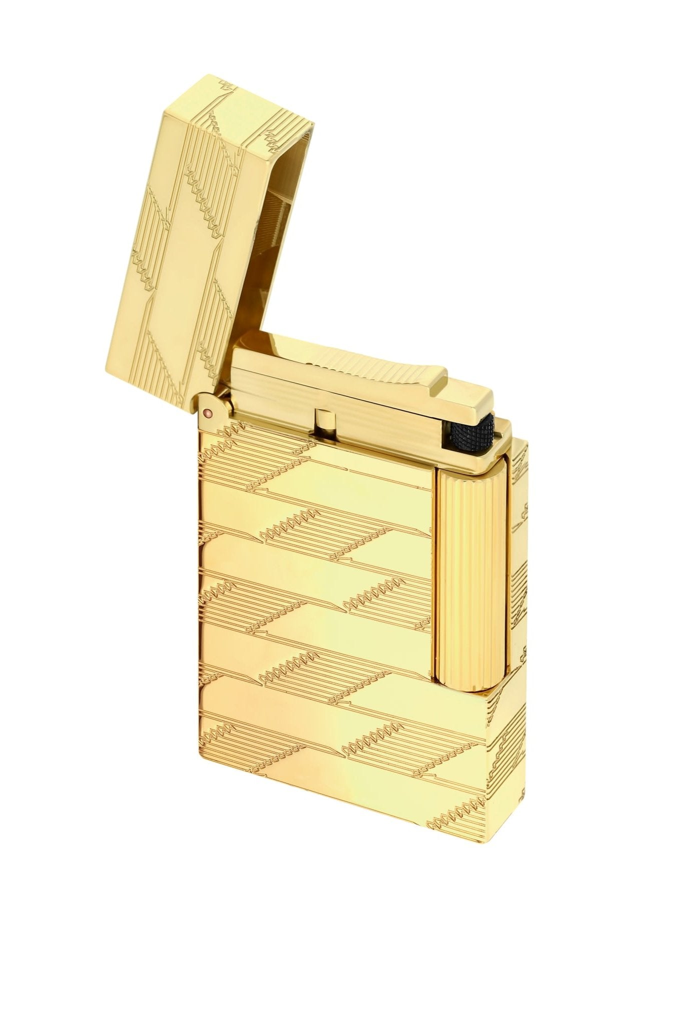 ST. Dupont MONOGRAM 1872 C16178 - Luxury Lighter Yellow Gold | CSC Cigars