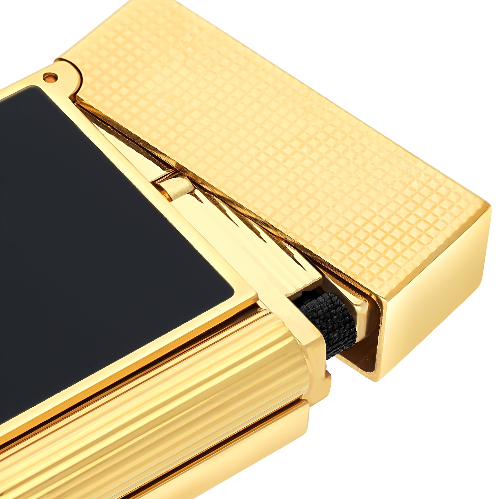 ST Dupont LIGNE 2 C16457 - Luxury Lighter Golden Dark Blue | CSC Cigars