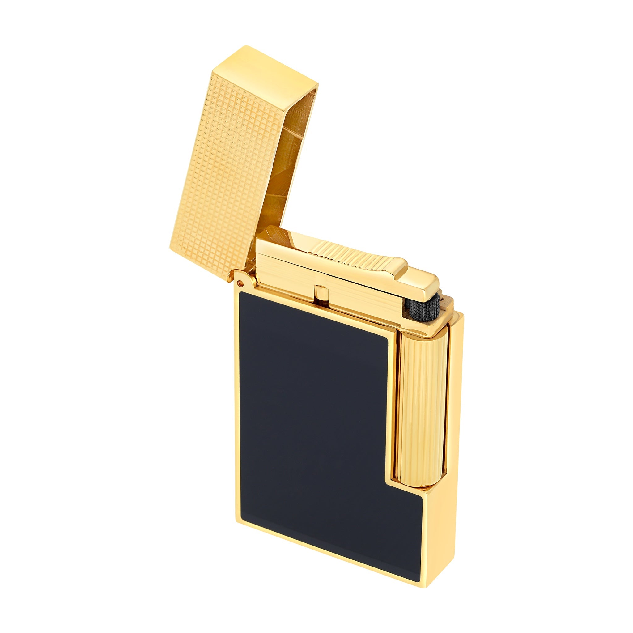 ST Dupont LIGNE 2 C16457 - Luxury Lighter Golden Dark Blue | CSC Cigars