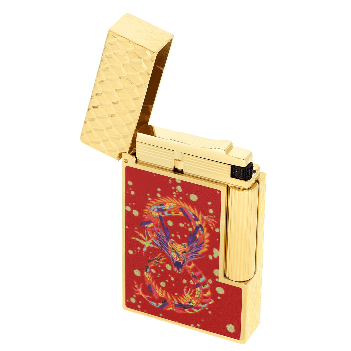 S.T.Dupont DRAGON C16526 - Luxus Feuerzeug Golden Dragon | CSC Cigars