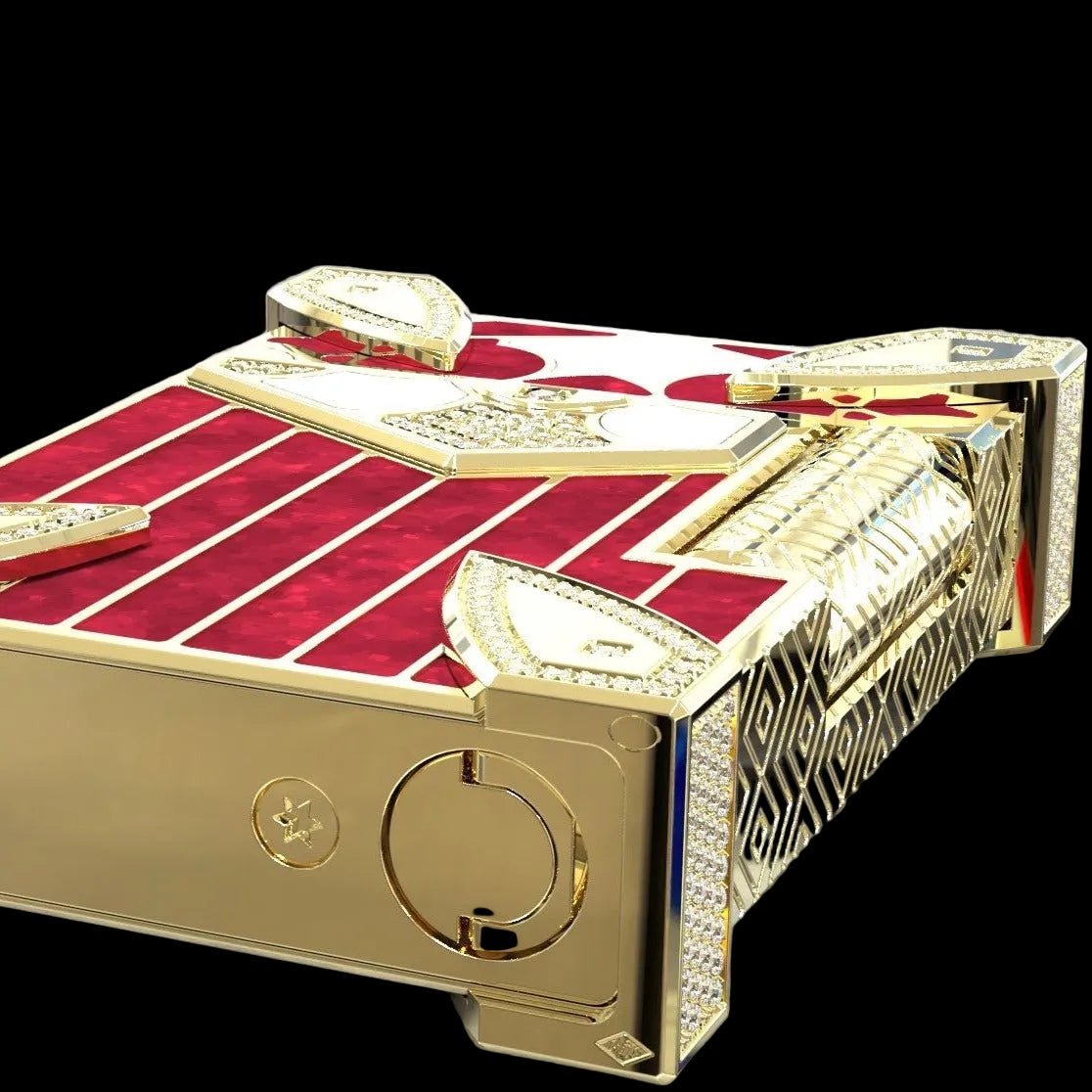 HIGH JEWELRY C18488 Maharani Emerald Ruby Yellow Gold Luxury Writing Instrument - ST Dupont Paris | CSC Cigars